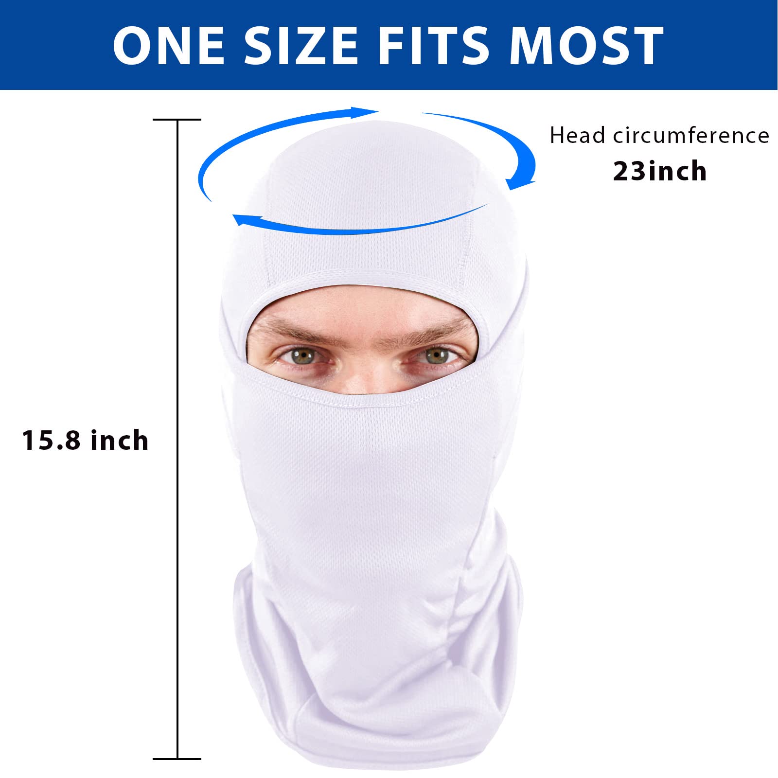 SHEVERCH Ski Mask for Men & Women - Breathable Balaclava Face Mask with UV Protection for Skiing, Football, Running, Motorcycle & Cycling - Cold Weather & Outdoor Sports Gear