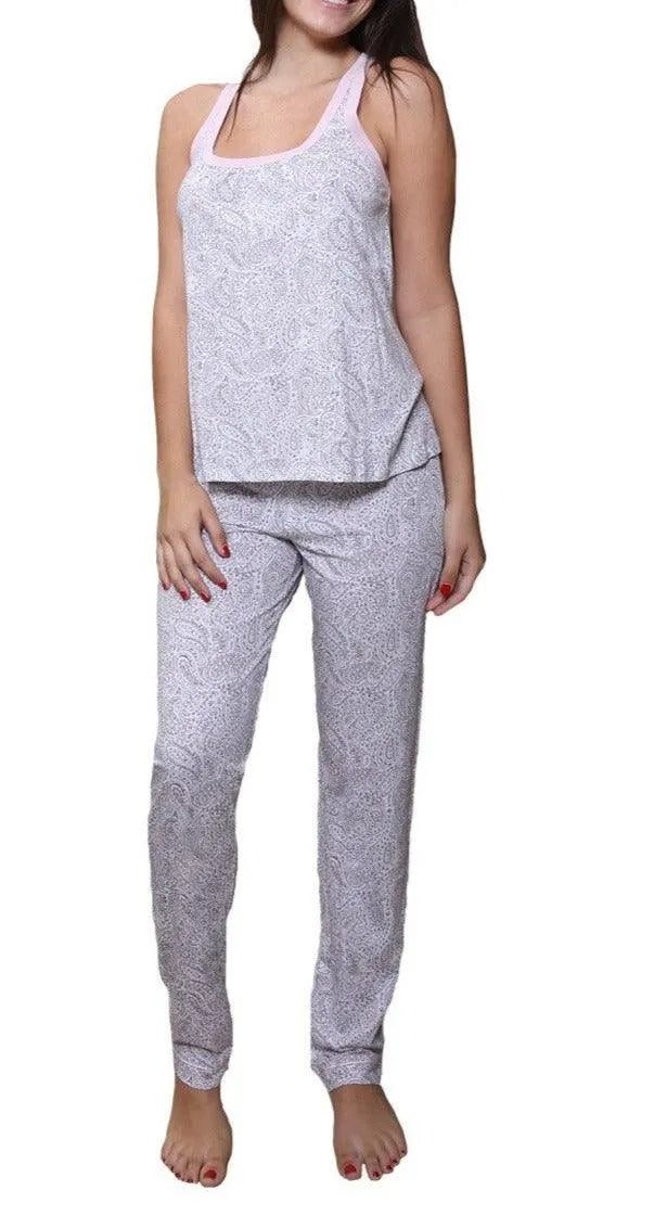 Juliette Racerback Camisole Pajama Set for Women - Soft Sleepwear & Lounge Wear - Comfortable Nightwear for Bedtime & Relaxation