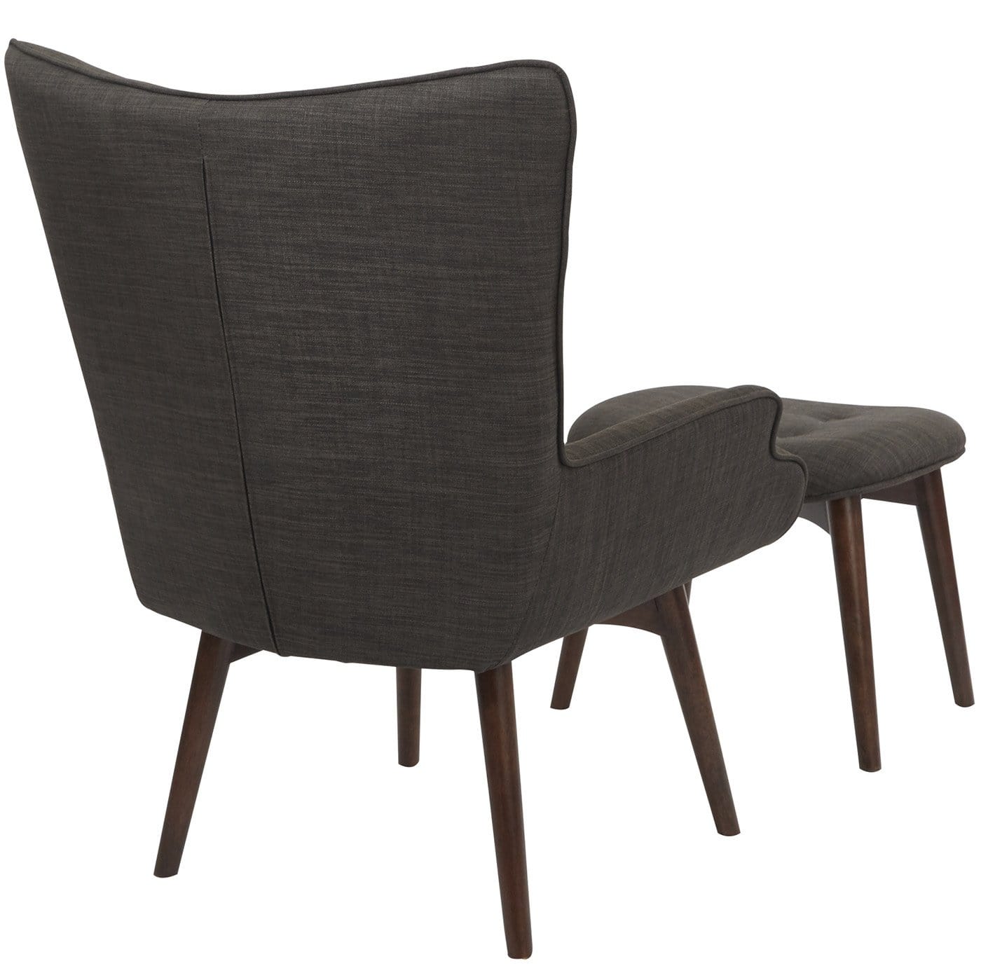 Office Star Ave Six Dalton Chair with Ottoman [SB524] - Ergonomic Office Chair with Footrest for Home & Office Comfort