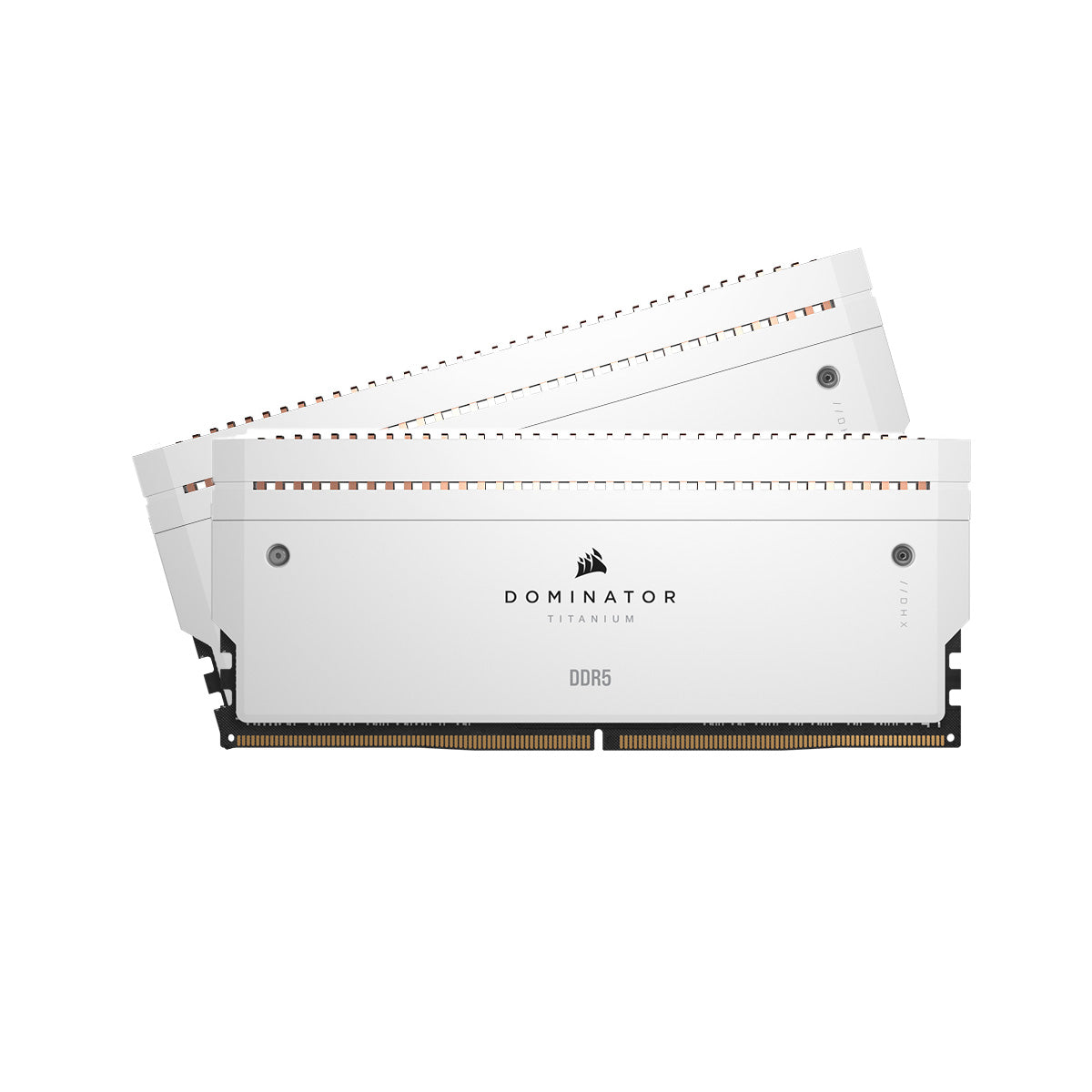 Corsair DOMINATOR TITANIUM 32GB (2x16GB) DDR5 6600MHz CL32 White RAM Kit with White Fin Accessory - Premium Gaming & High-Performance PC Memory for Desktops, Workstations, and Content Creation