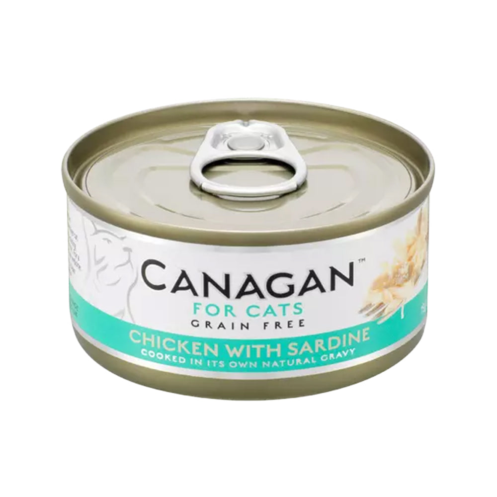 Grain-Free Chicken & Sardine Wet Cat Food - High Protein, Natural Ingredients for Adult Cats - Perfect for Mealtime, Weight Management & Sensitive Stomachs