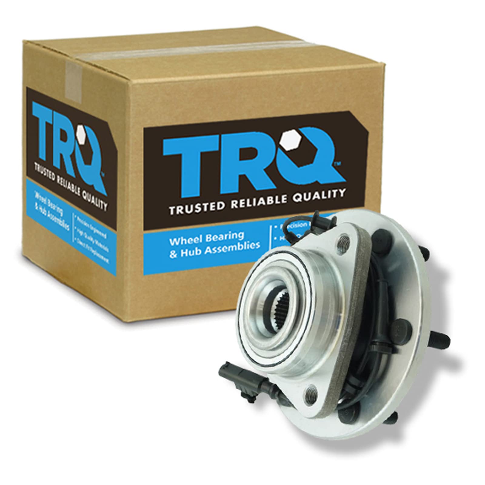 TRQ Front Left & Right Wheel Hub Bearing Assembly - Compatible with 2012-2015 Nissan Armada & 2011-2015 Titan - Driver & Passenger Side Replacement - Perfect for Off-Roading, Towing & Daily Commuting