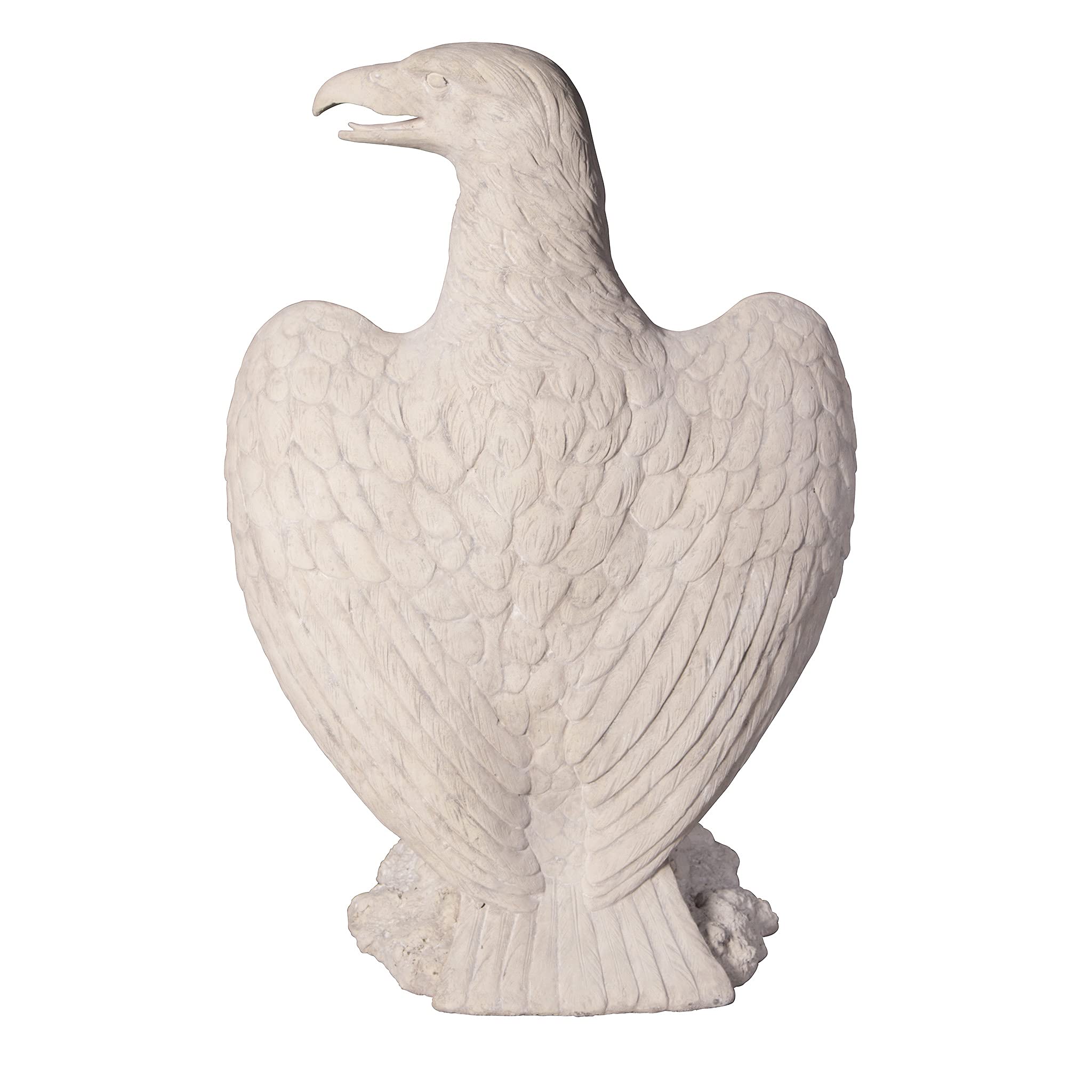 Design Toscano Large American Eagle Statue - Grand Scale Outdoor Garden Decor for Patio, Yard, and Home Decoration