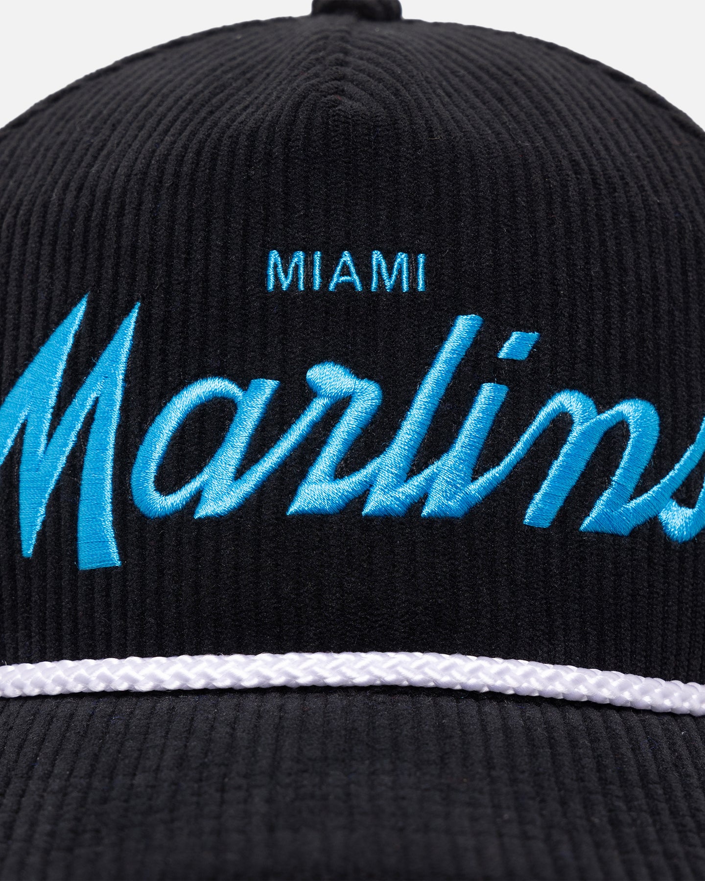47 Brand Miami Marlins 'MLB Opening Day' Crossrope Hitch Snapback Black Hat - Adjustable Baseball Cap for Men & Women - Perfect for Baseball Games, Sports Events & Casual Wear