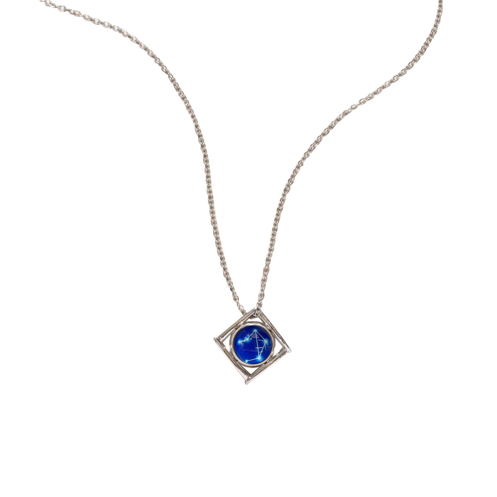 12 Zodiac Map Personality Necklace - Simple Constellation Pendant for Women - Dainty Clavicle Chain with Wild Star Charm - Perfect for Birthdays, Gifts & Astrology Lovers