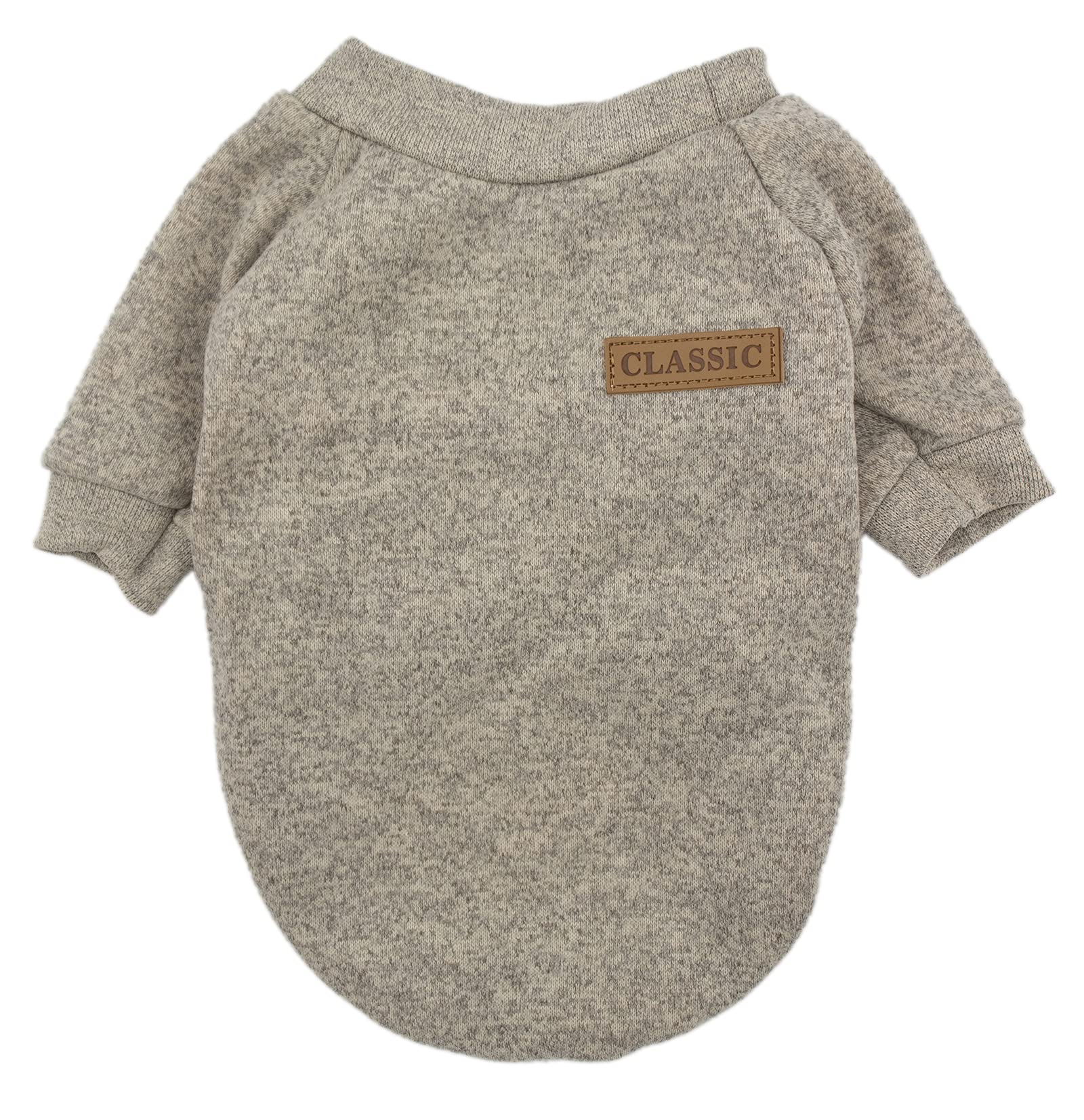 Small Dog Sweaters - Fleece Warm Pet Clothes for Cats & Dogs - Indoor/Outdoor Wear