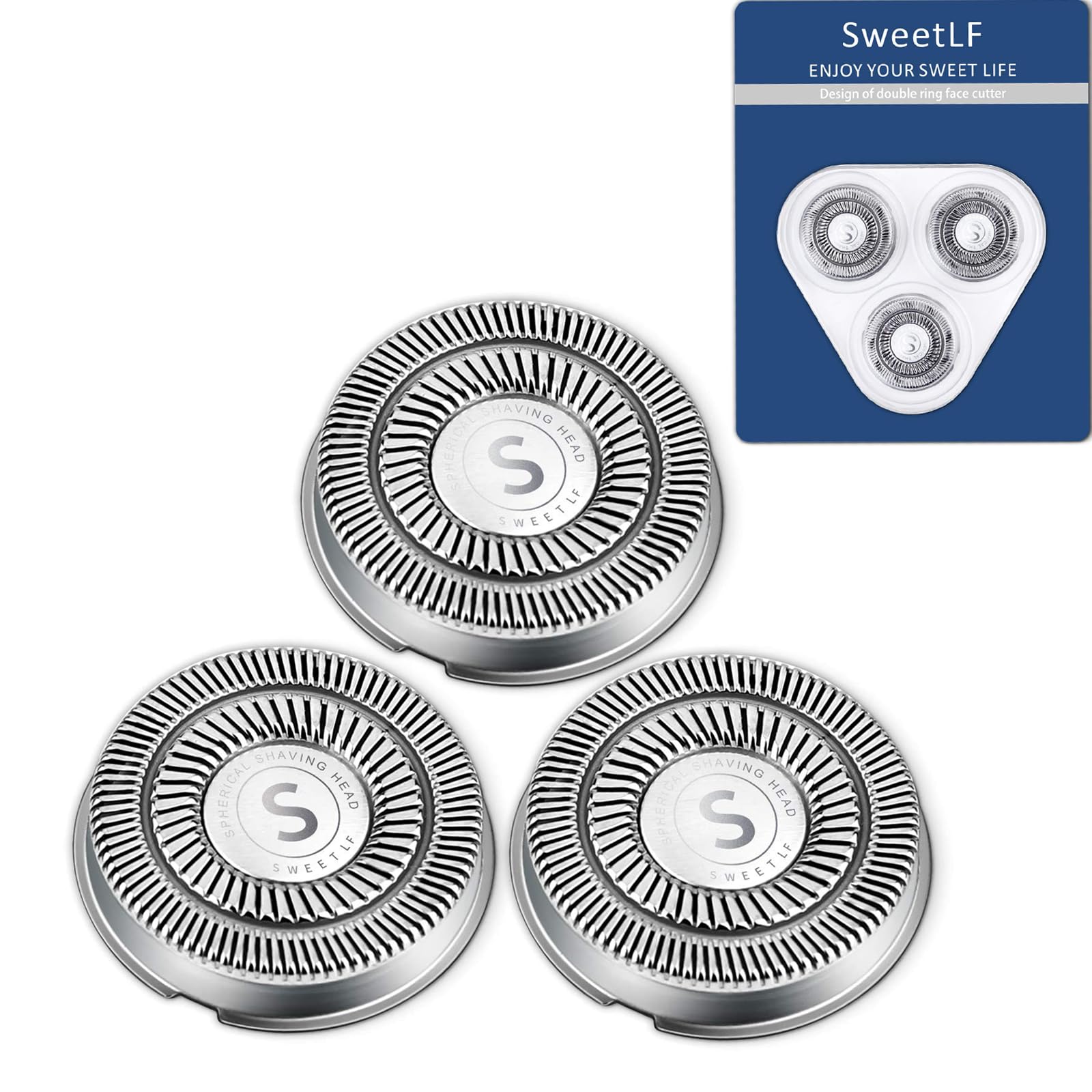 Replacement Blades for SweeLF SWS7105 & ZS605 Men's Electric Shaver - 3 Pack | Smooth Shaving for Daily Grooming & Travel