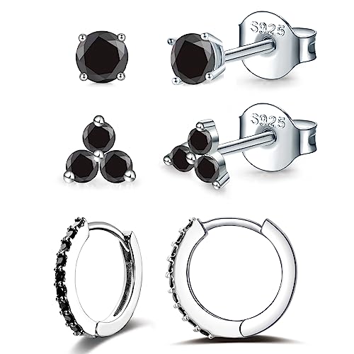 J-Silver-black cz