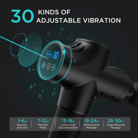 Professional Deep Tissue Massage Gun for Pain Relief - Portable Percussion Muscle Massager for Athletes, Recovery & Relaxation - Perfect for Post-Workout, Back Pain & Muscle Soreness