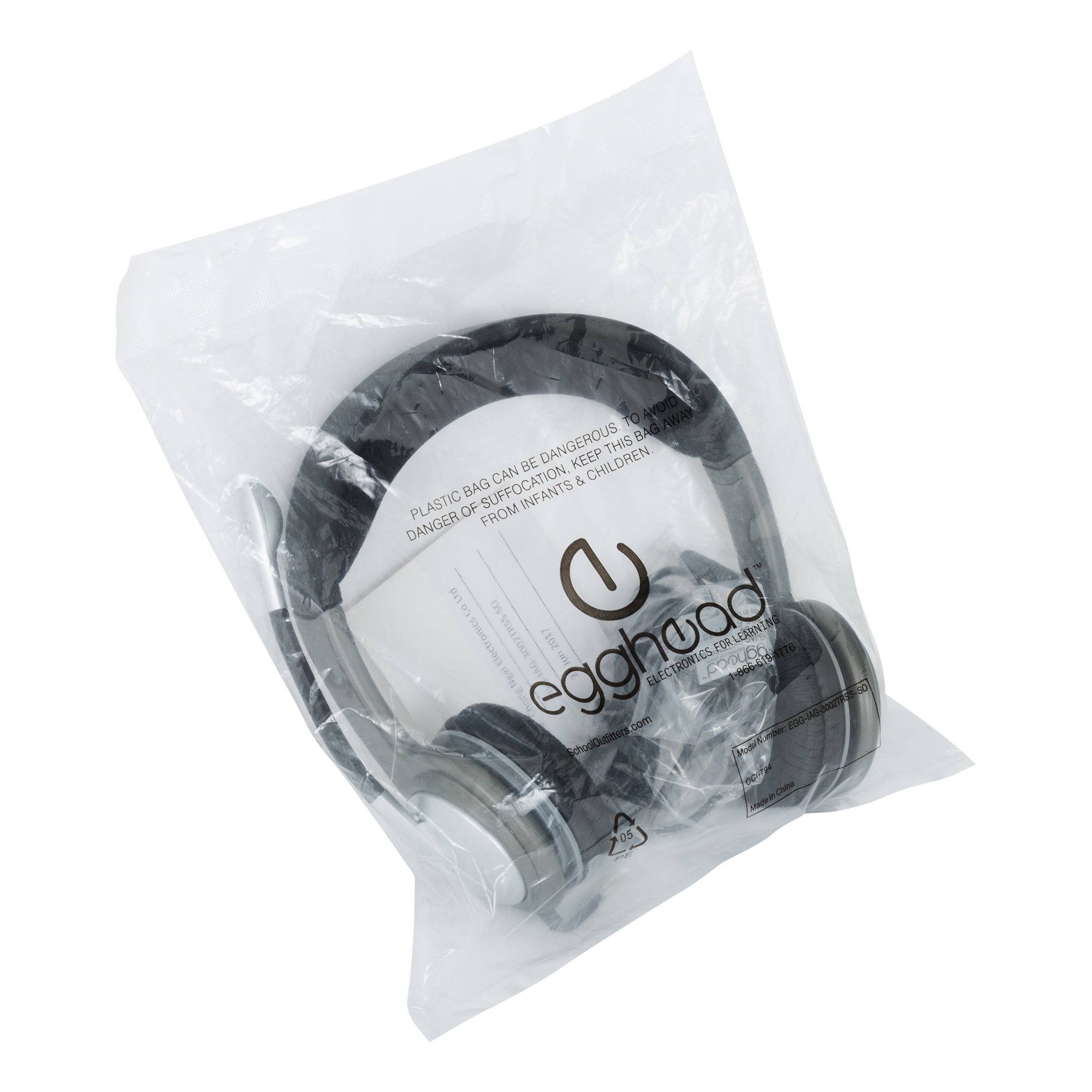 Egghead EGG-IAG-3002TRSS-10-PK-SO Mobile-Ready Multimedia Headset with Boom Microphone - 10 Pack for Business, Call Centers & Remote Work