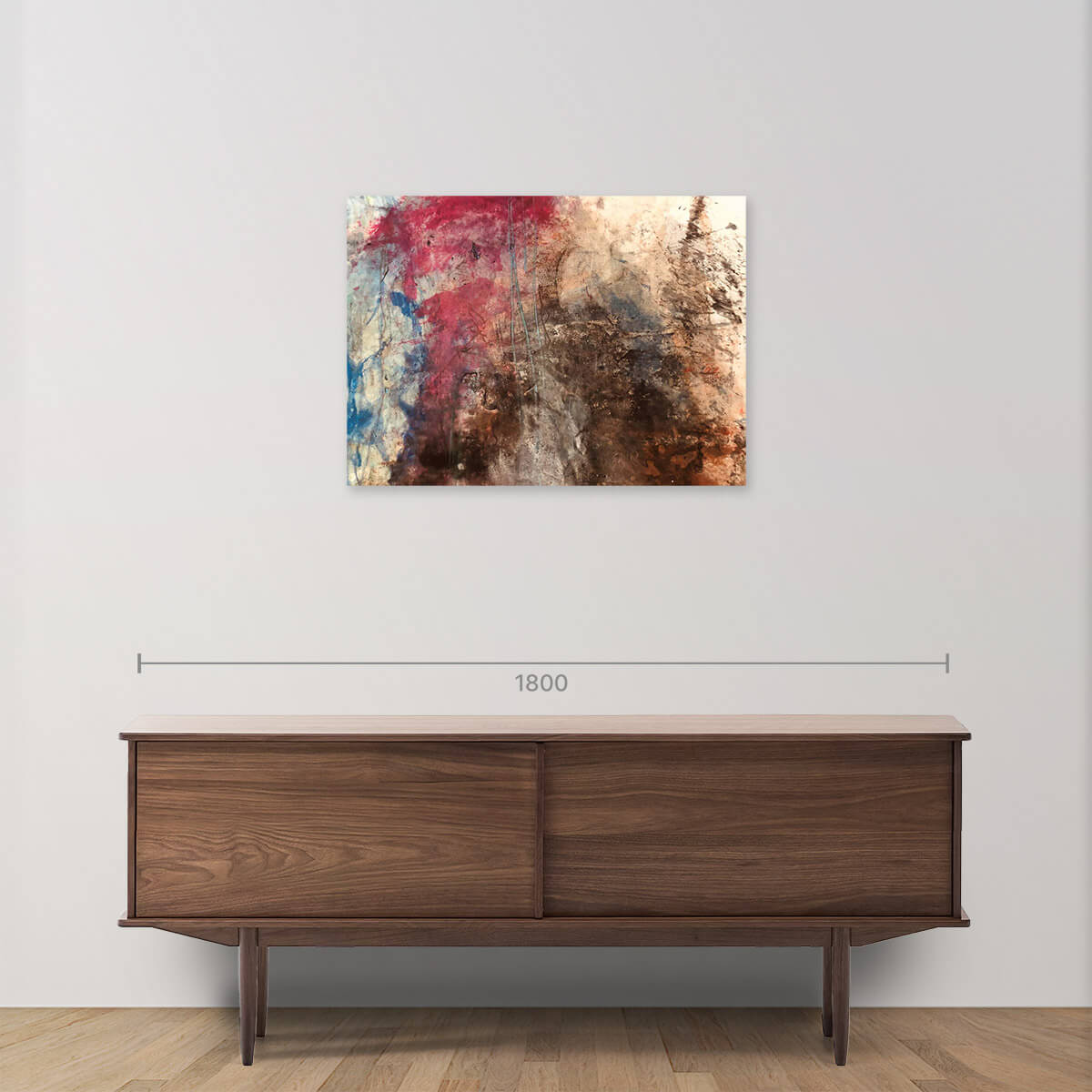 Embryo in Hydro Pigment on Canvas - Abstract Art Painting for Home & Office Decor - Perfect for Living Room, Bedroom, or Gallery Wall Display