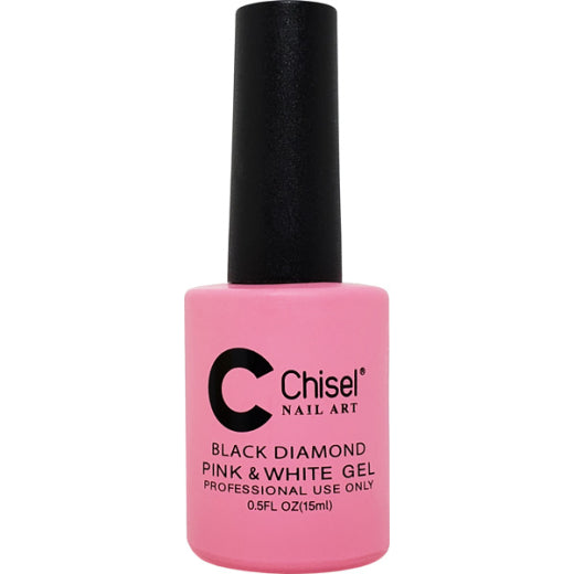 Black Diamond Pink & White Gel Top Coat - Long-Lasting Nail Polish for Salon-Quality Manicures at Home | Perfect for Parties, Weddings & Special Occasions