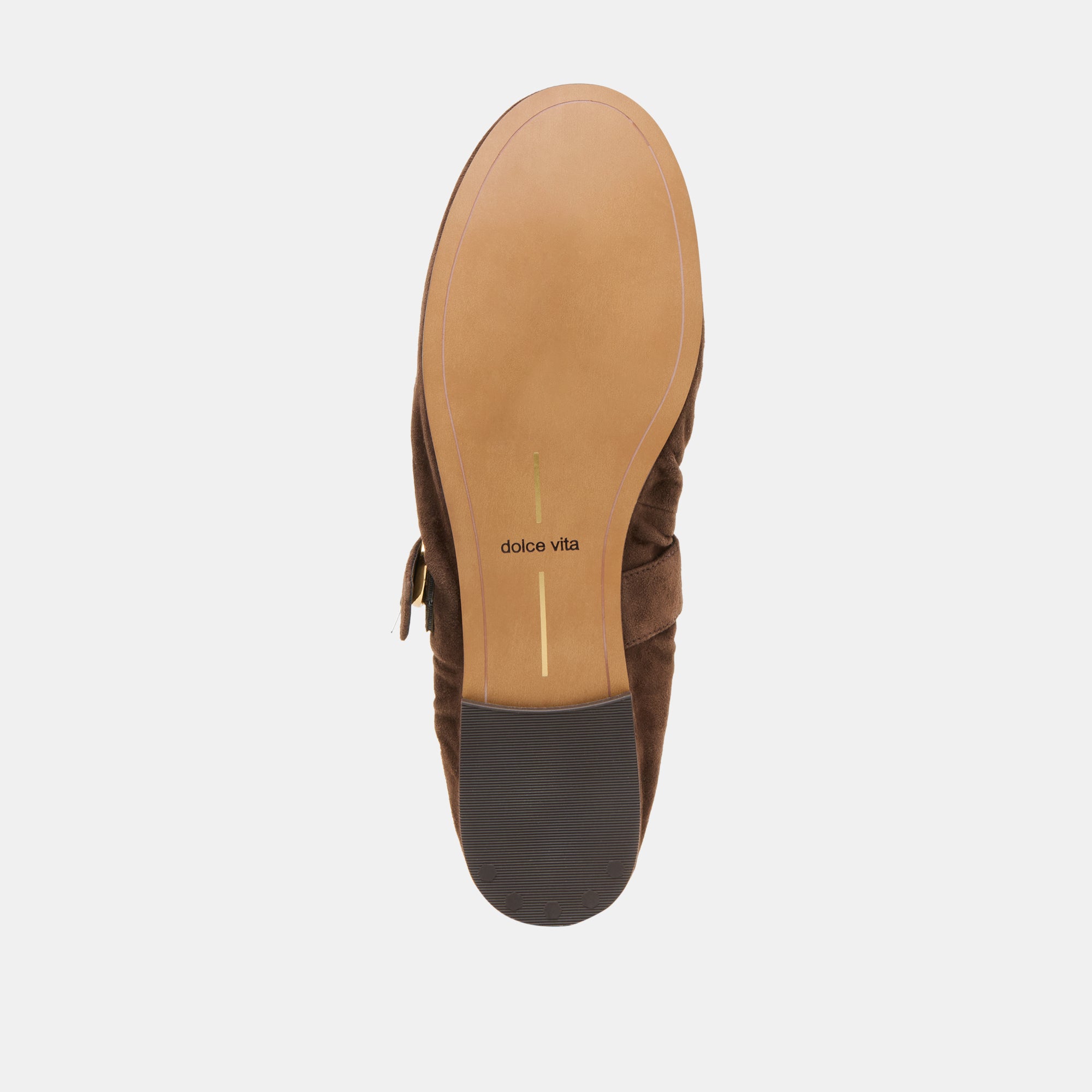 CAELY Women's DK Brown Suede Ballet Flats - Comfortable & Stylish Shoes for Work, Casual Wear & Travel