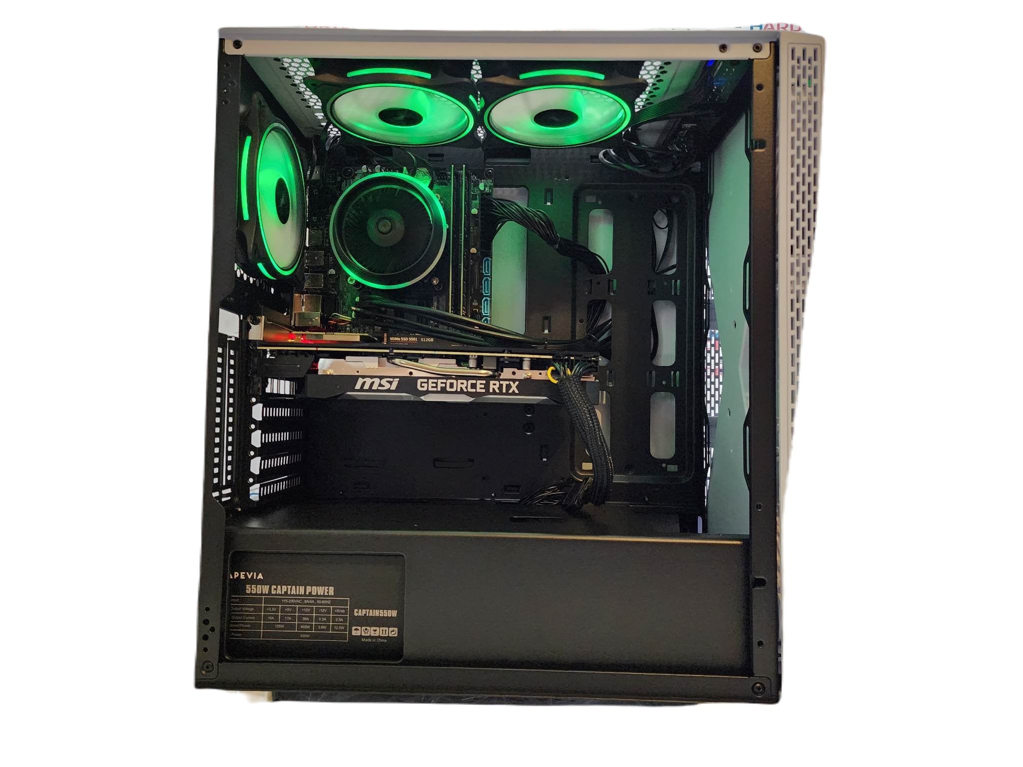 Custom Gaming PC Desktop Computer - Intel i5, NVIDIA GeForce RTX 5060, 1TB SSD, 32GB RAM, Blackwidow White H610 - Perfect for Esports, Streaming & High-Performance Gaming