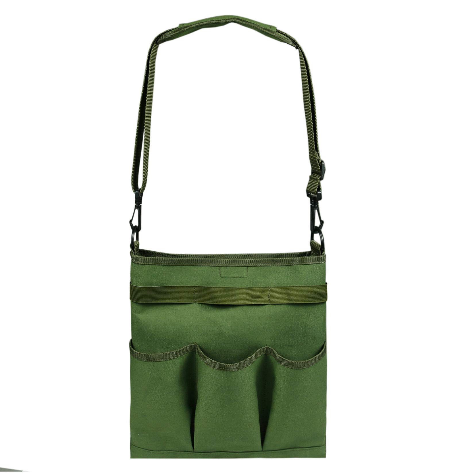 Premium Garden Storage Bag with 3 External Pockets - Waterproof Tool Organizer for Pruning Shears, Trowels & Gardening Equipment - Perfect for Outdoor Yard Work & Backyard Storage