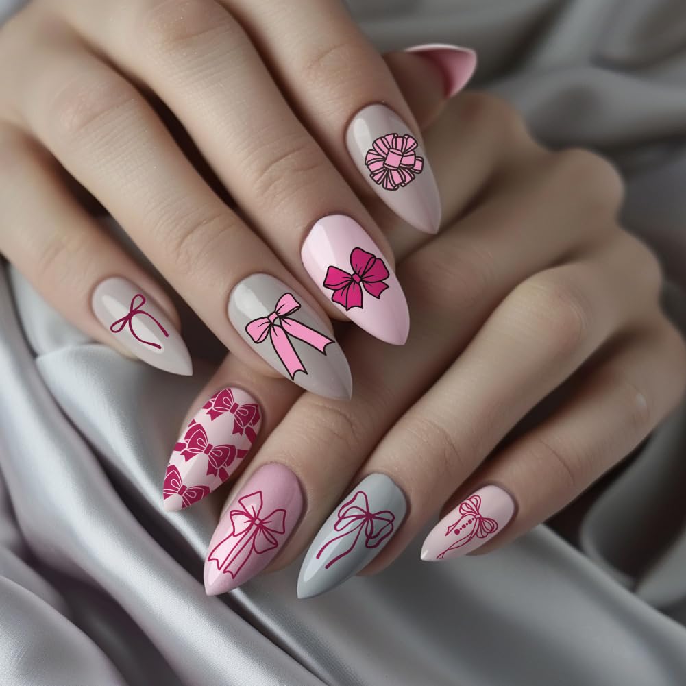 PH PandaHall 66 Patterns Bow Nail Stamper Kit - 3pcs Stainless Steel Nail Stamping Plates with Cute Bowknot Designs for Professional Nail Art, DIY Manicure & Salon Use | Perfect for Nail Design Printing, Home Nail Care & Gift Giving