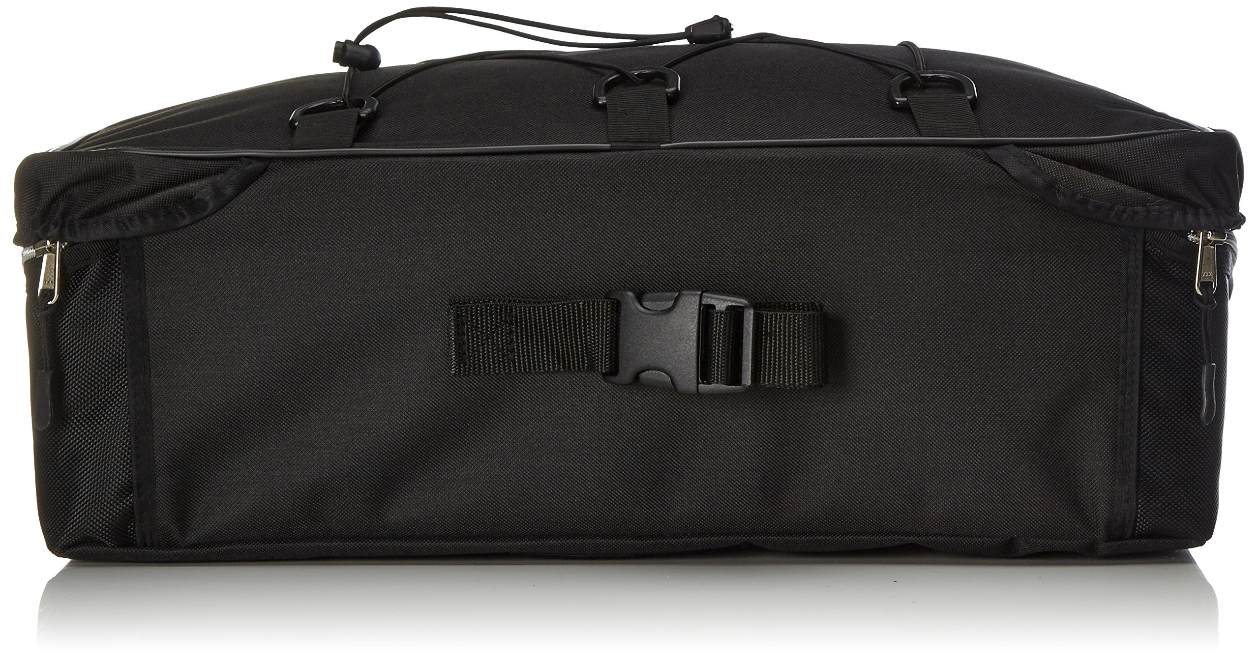 Black Bicycle Topcase Bag with Polycarbonate Inner Tray TC6200 - Waterproof Bike Storage for Commuting, Touring & Urban Cycling
