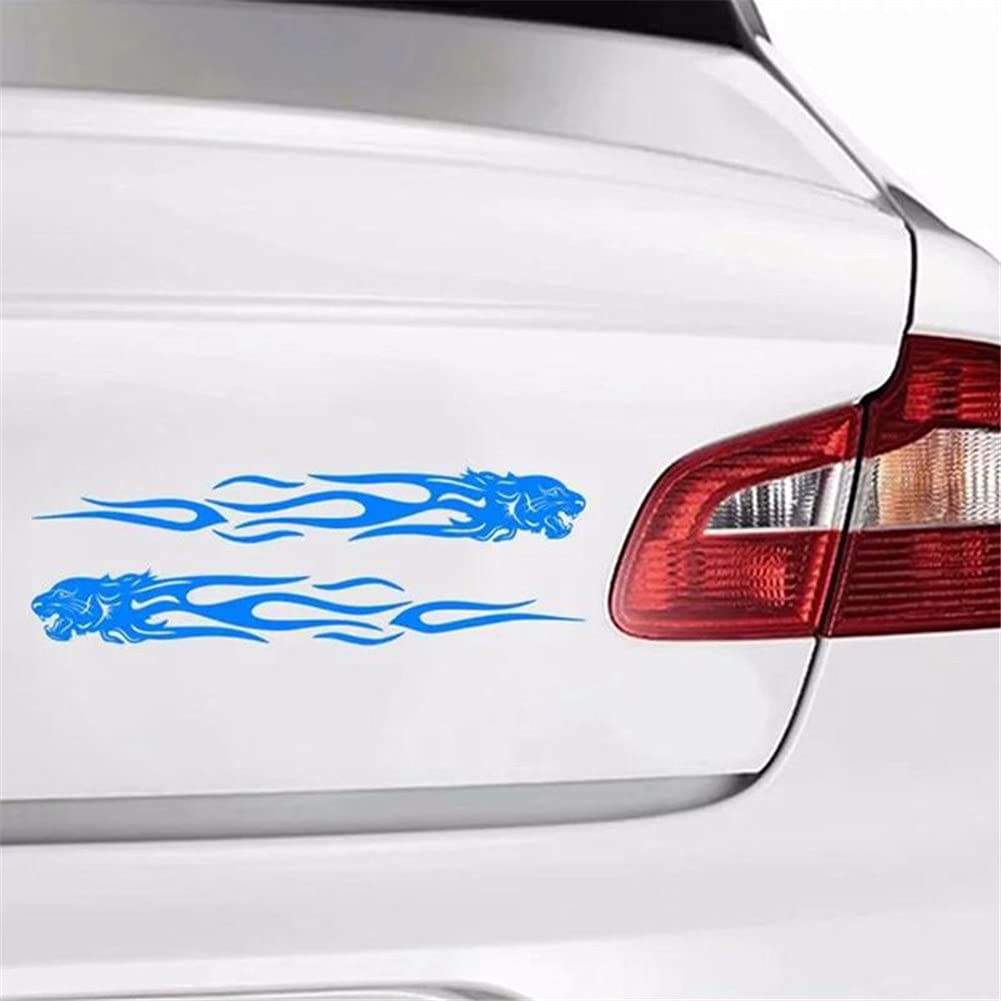 Tiger Flame Car Stickers - Waterproof Decals for Cars & Motorcycles