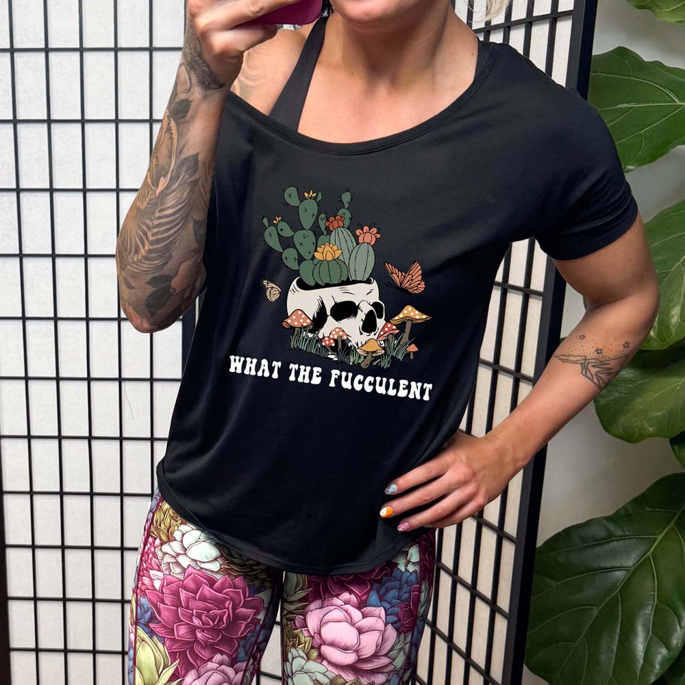 What The Fucculent Slouchy T-Shirt - Soft Relaxed Fit Casual Tee for Women | Perfect for Everyday Wear, Lounging & Street Style