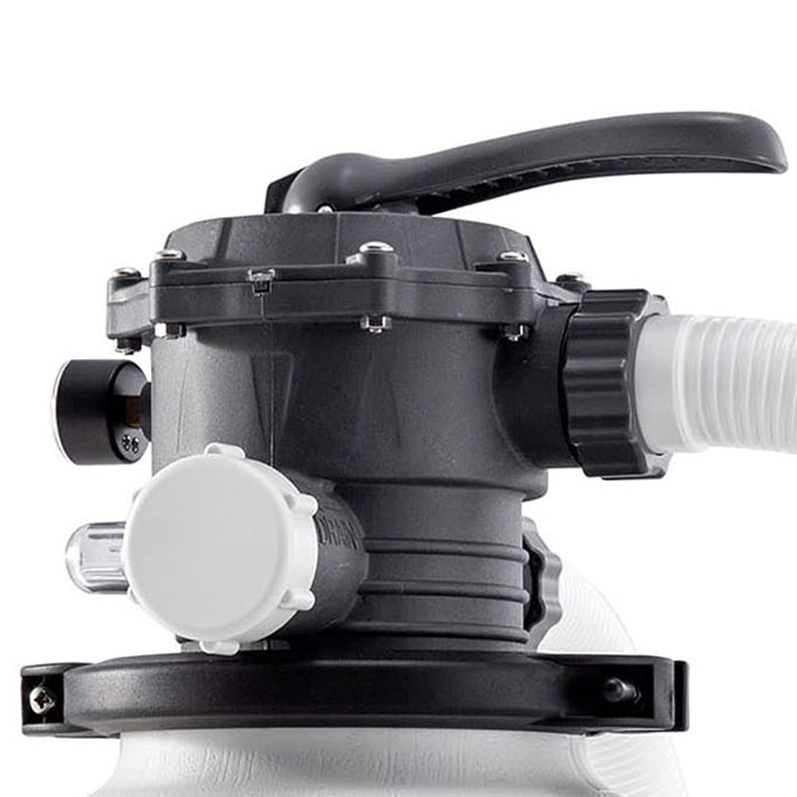 Intex Krystal Clear Sand Filter Pump & Saltwater System for Above-Ground Pools up to 15,000 Gallons - Automatic Algae Control, Pool Cleaning & Maintenance | Perfect for Backyard Swimming Pools, Summer Water Fun & Family Gatherings