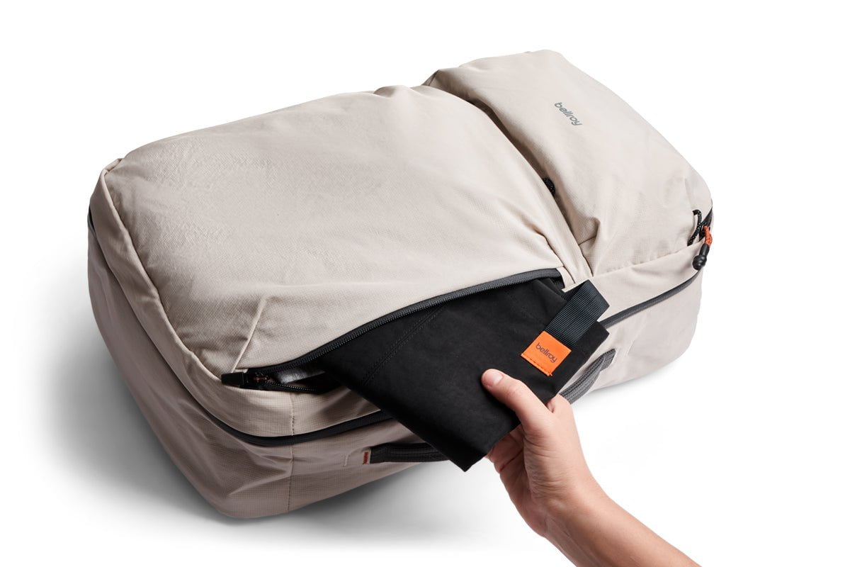 Bellroy Lite Travel Pack 30L - Lightweight Waterproof Backpack for Hiking, Camping & Air Travel | Durable Carry-On Luggage with Laptop Compartment