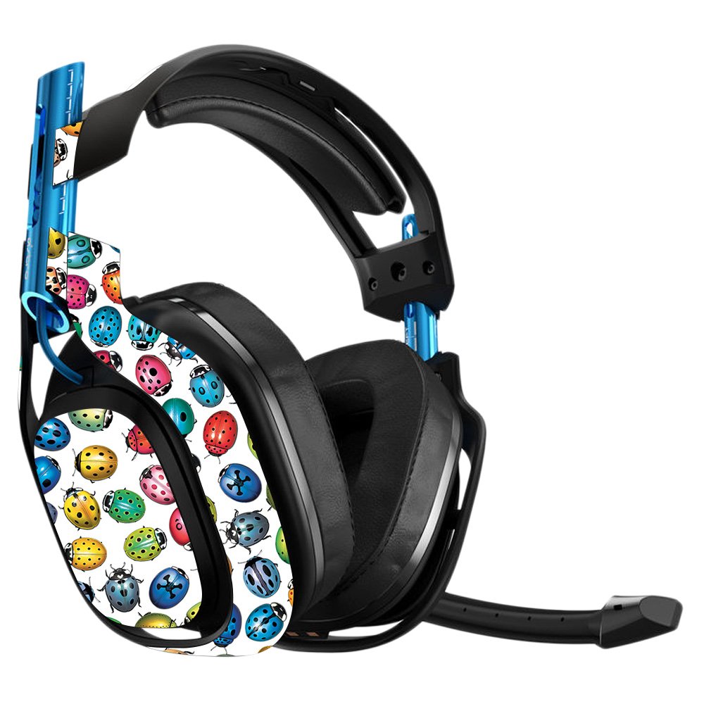 Astro A50 3rd Generation Gaming Headset Skin - Color Bugs Design | Protective Vinyl Decal Wrap | Easy to Apply & Remove | Durable Made in USA | Perfect for Gaming, Streaming & Headset Protection