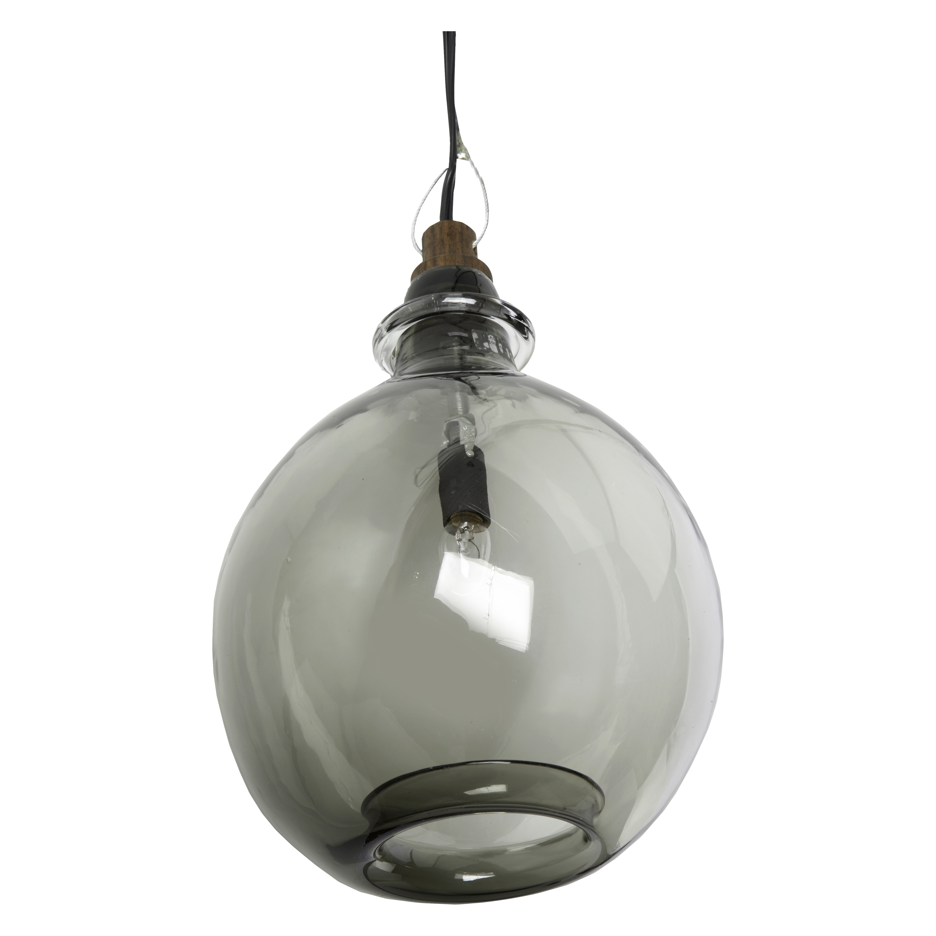 Handmade Glass Jug Pendant Light - Vintage Industrial Hanging Lamp for Kitchen Island, Bar, Dining Room & Living Room Decor