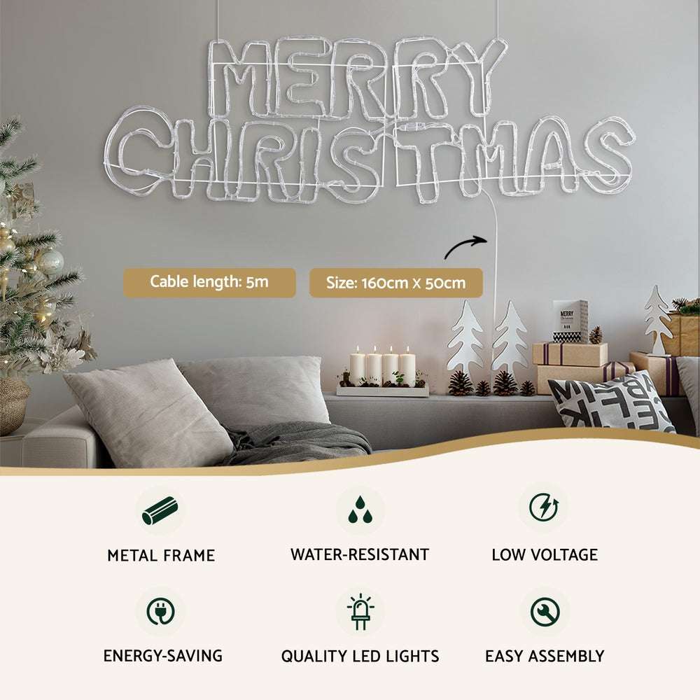 1.6M Christmas Lights - 360 LED Rope Light for Outdoor Holiday Decorations | Waterproof & Energy Efficient | Perfect for House, Garden, Tree & Fence Lighting