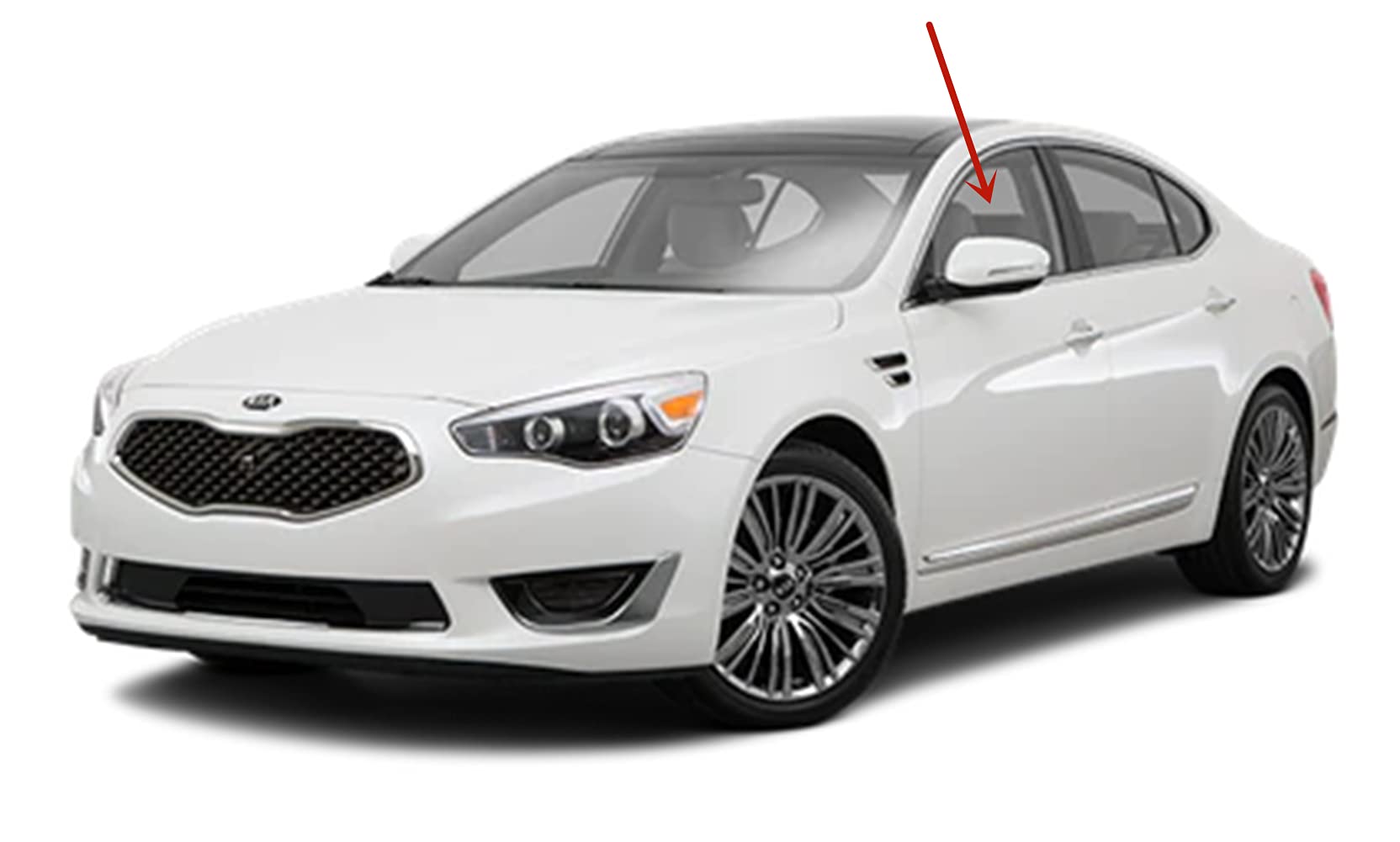 Kia Cadenza 2014-2016 Driver Side Front Door Window Glass Replacement - OEM Fit & Perfect for DIY Auto Repair at Home