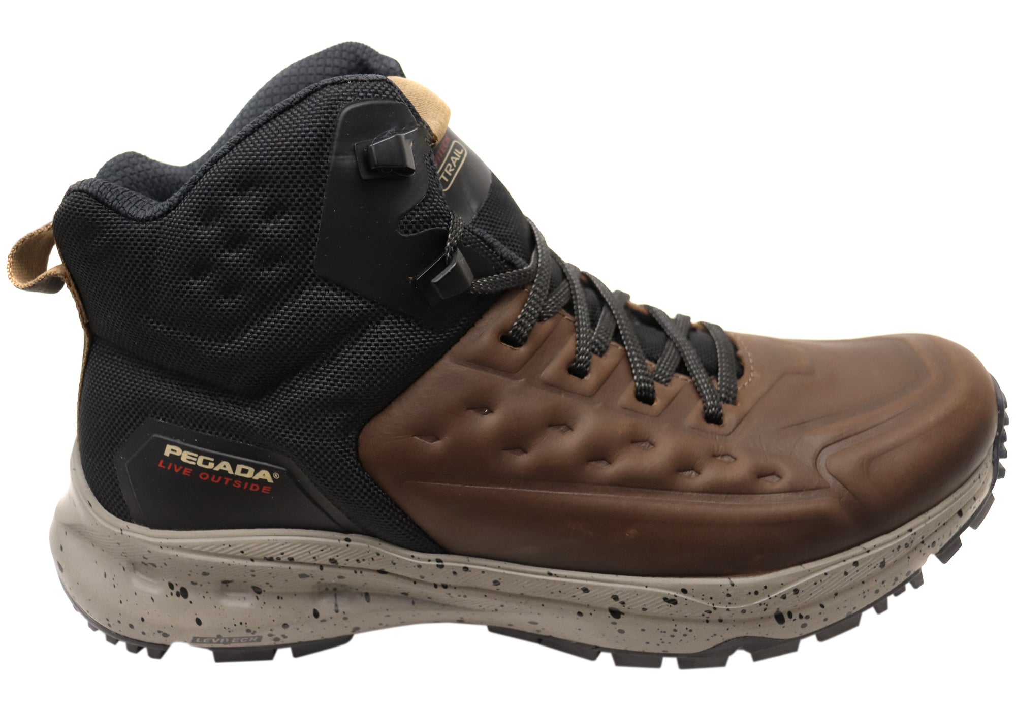 Pegada Pinjaro Men's Comfortable Leather Lace-Up Boots - Handmade in Brazil - Durable & Stylish for Work, Outdoor & Casual Wear