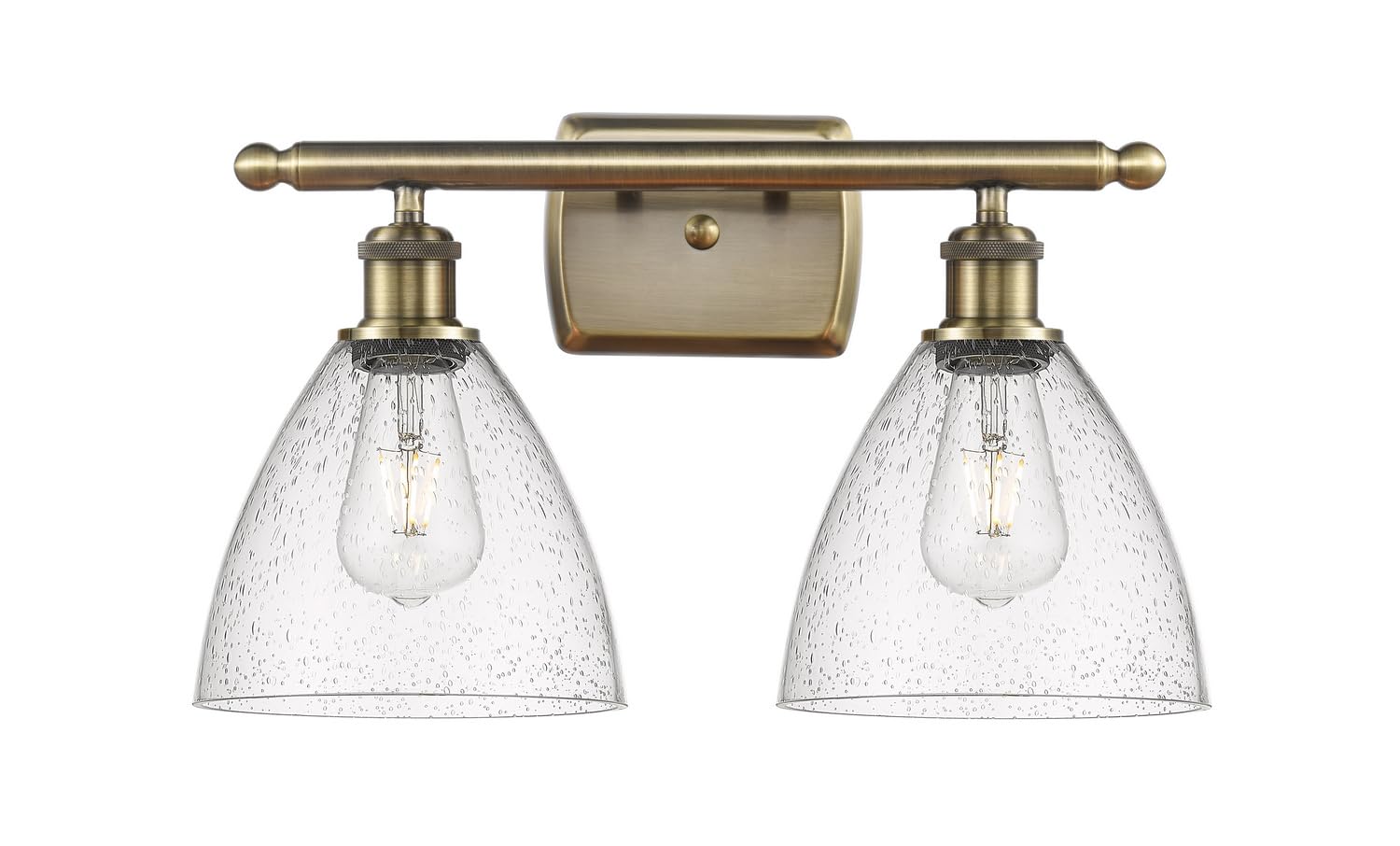 Ballston Collection 516-2W-AB-GBD-754-LED Modern LED Bathroom Vanity Light - Perfect for Bathroom, Powder Room & Spa Lighting Upgrade