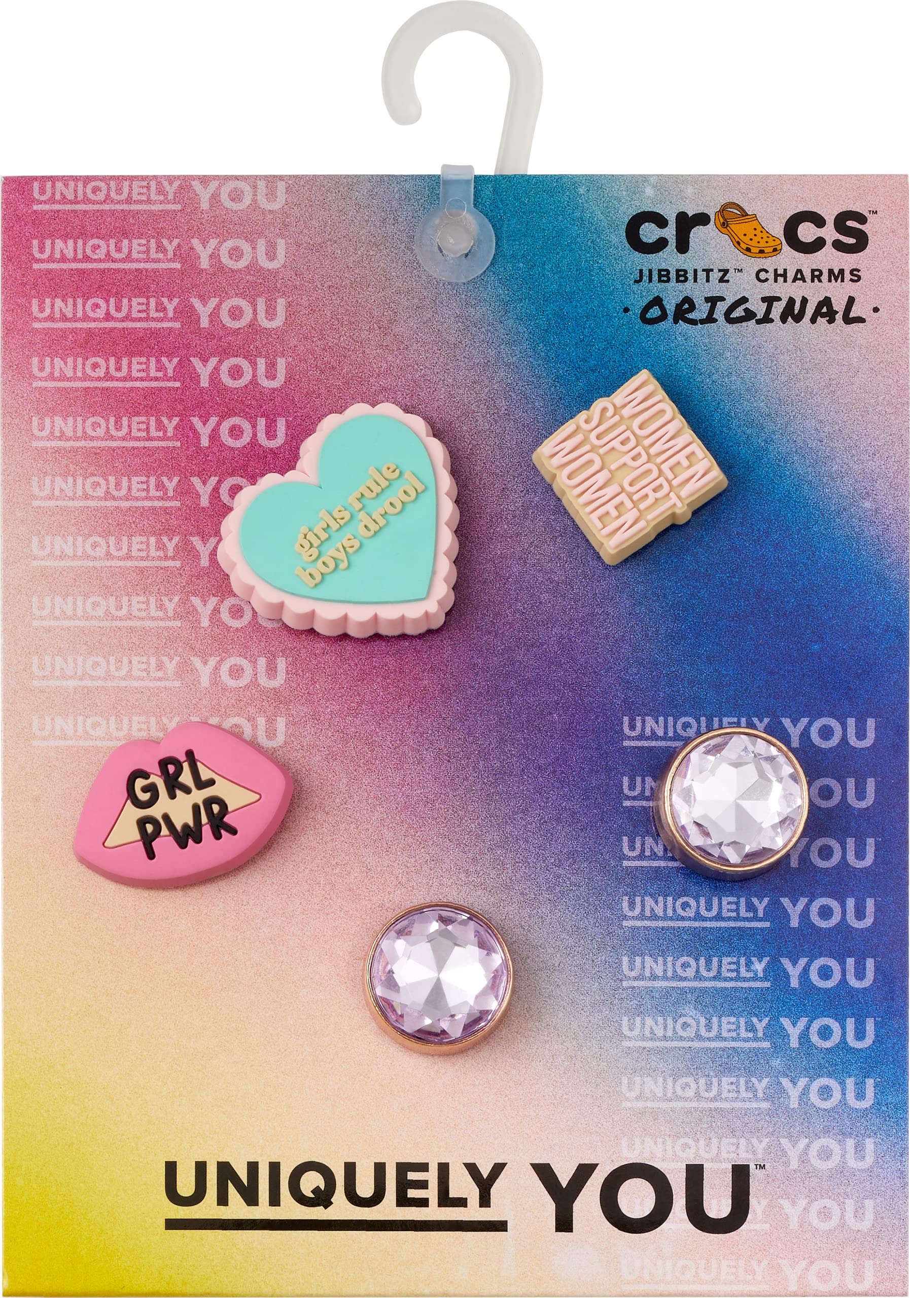 Crocs Jibbitz 5-Pack Trendy Shoe Charms for Crocs Shoes - Fun & Customizable Accessories for Kids & Adults - Perfect for School, Work & Casual Wear