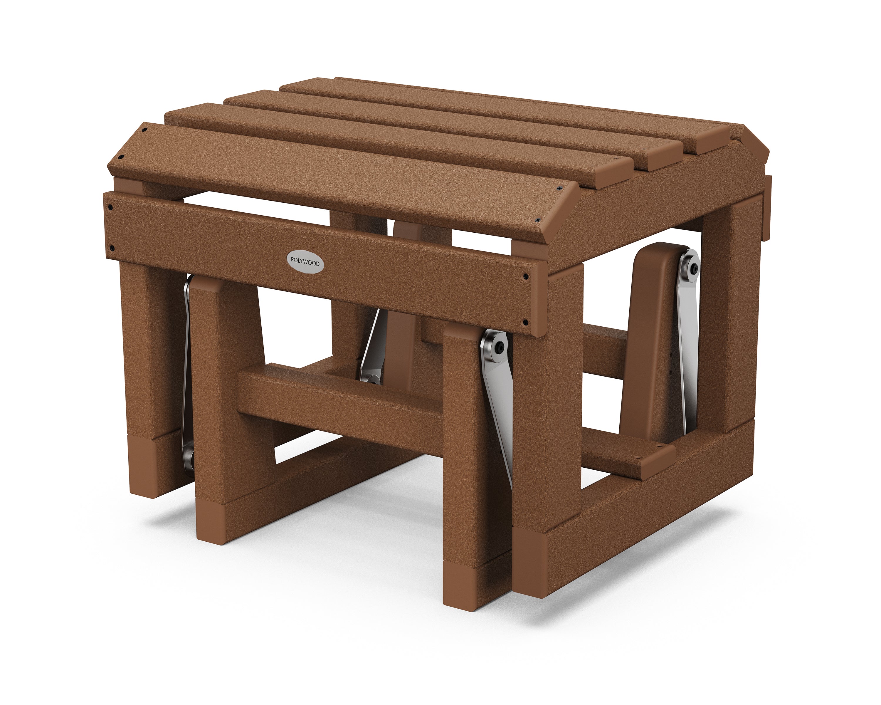 POLYWOOD Classic Adirondack Glider Ottoman - Durable Outdoor Rocking Chair with Ottoman for Patio, Garden & Poolside Relaxation