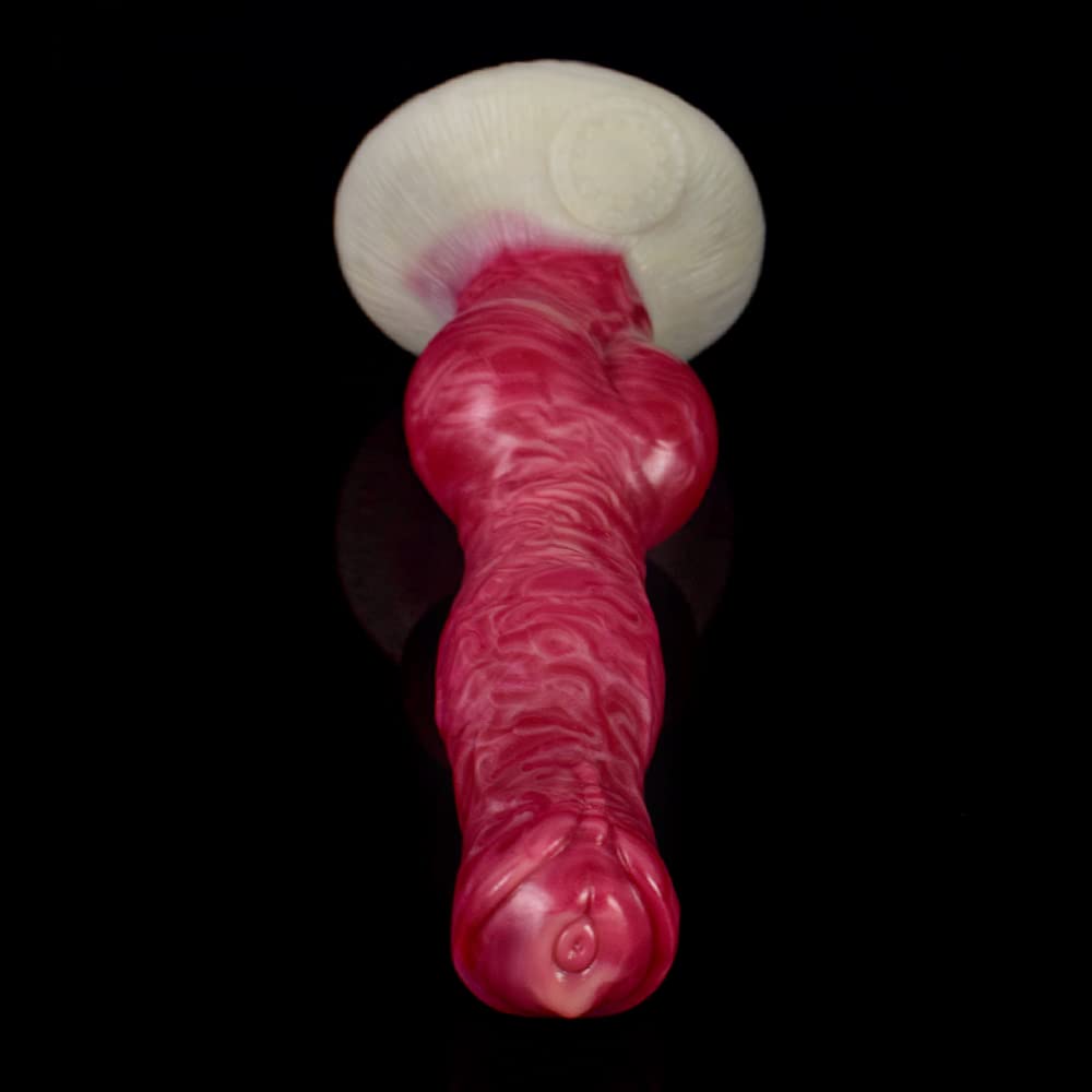 Premium Liquid Silicone Alien/Fido Dildo with Strong Suction Cup - Realistic BeHorny Adult Sex Toy for Solo Play & Couples Intimacy - Waterproof & Body-Safe for Shower, Bedroom & BDSM Scenes