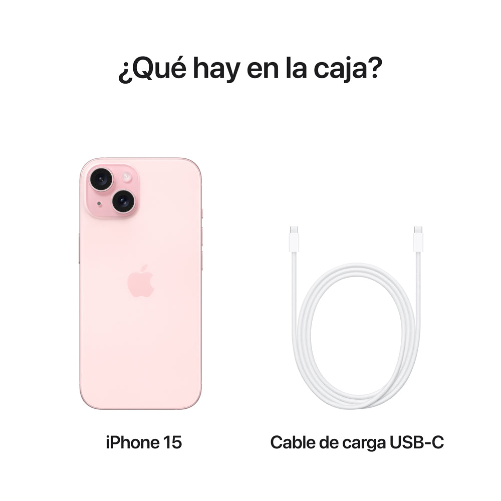 iPhone 15 128GB Pink (Latest Model) - Smartphone for Photography, Gaming & Social Media