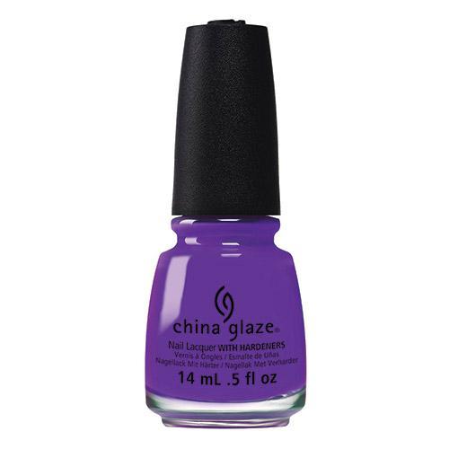 China Glaze Plur Ple Nail Polish 0.5 oz #82601 - Long Lasting Glossy Finish for Professional Salon & At-Home Manicures