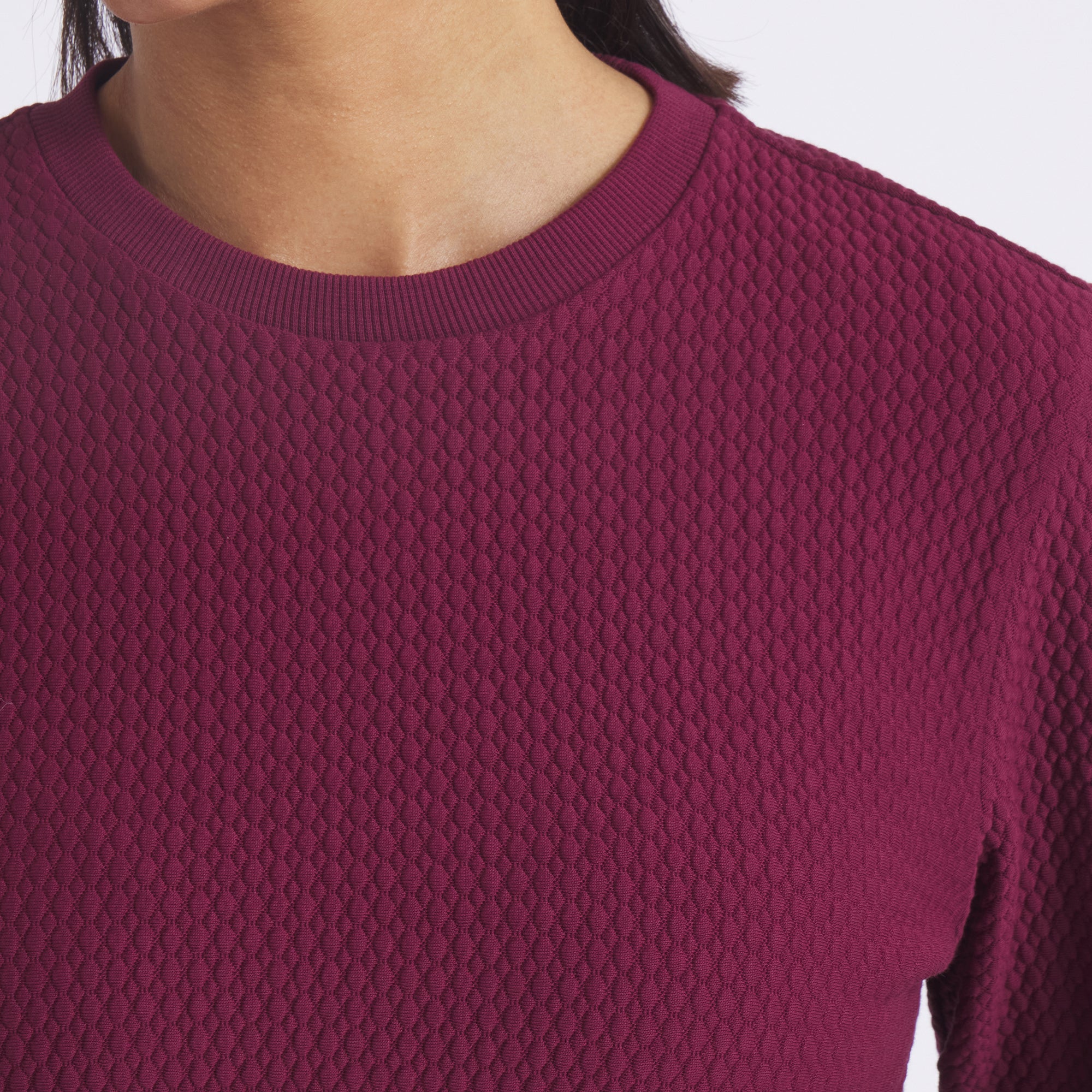 Women's Boulder Crew Golf Sweater - Soft & Breathable Knit Pullover for Golfing, Hiking & Casual Wear | Perfect for Outdoor Activities & Layering