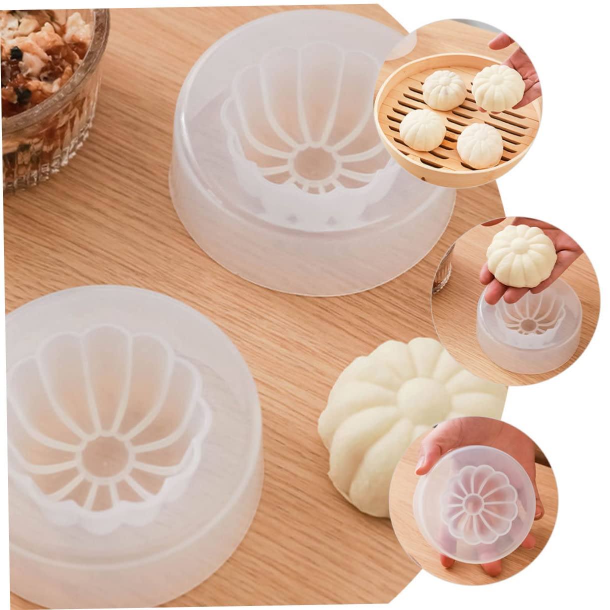 10 Pcs Stainless Steel Bun Molds - Durable Steamed Stuffed Bun Maker for Perfect Homemade Baozi, Dumplings & Pastries | Essential Kitchen Baking Supplies for Asian Cuisine & Party Snacks