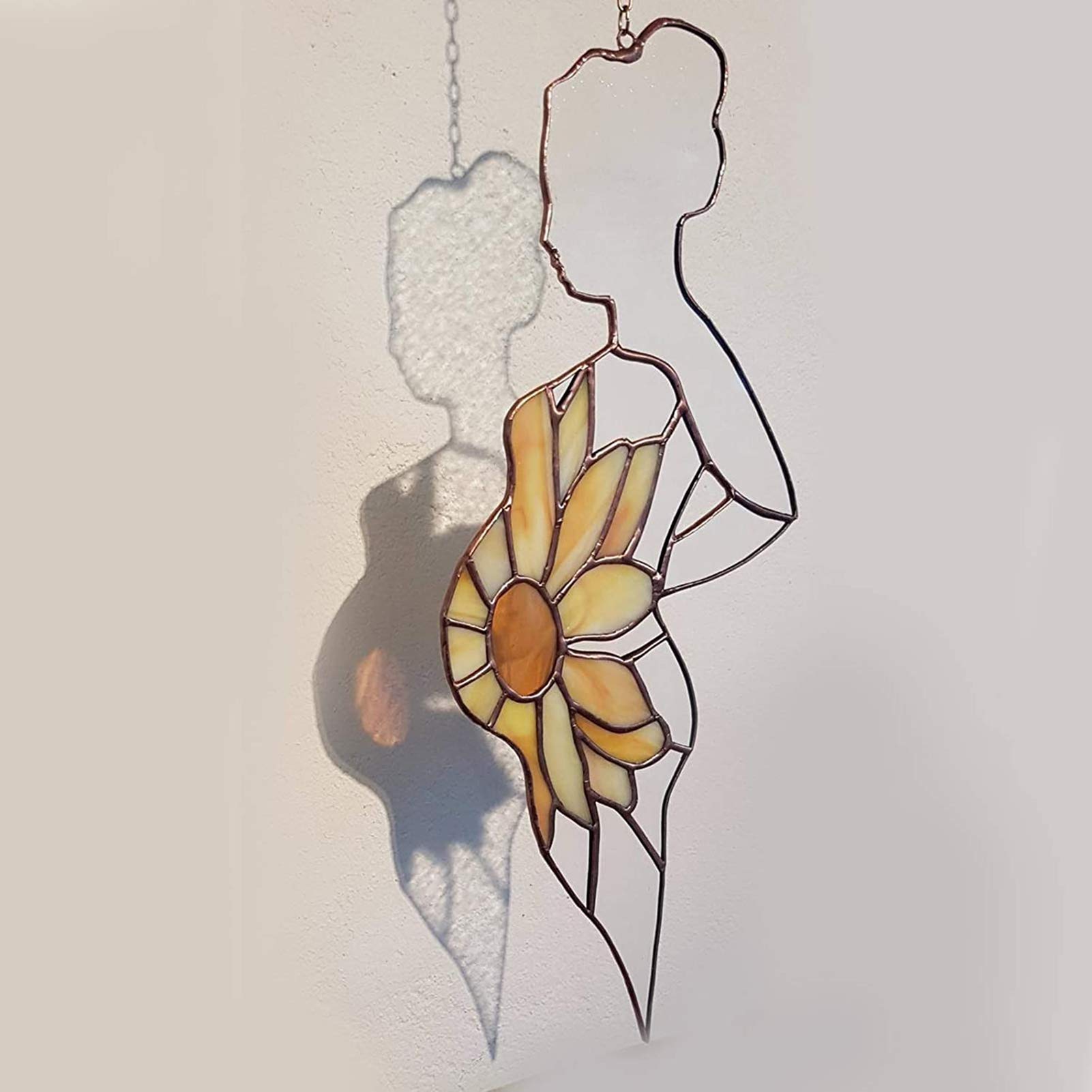 Handmade Stained Glass Window Hangings - 11 Inch Acrylic Pregnancy Gift for Expecting Mothers from Daughter | Perfect Nursery Decor, Baby Shower Present & Thoughtful Keepsake