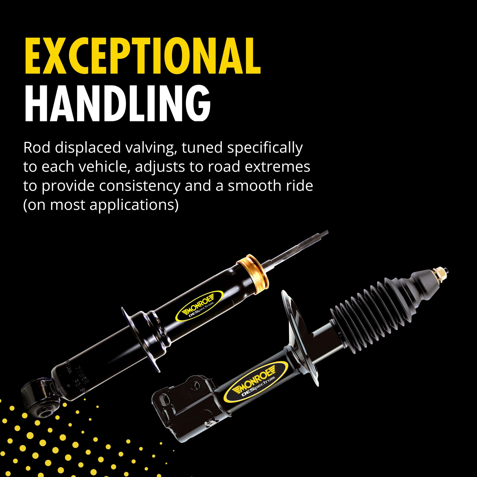Monroe Shocks & Struts OESpectrum 71341 Front Suspension Strut - Premium Replacement for Smooth Ride & Enhanced Vehicle Stability - Perfect for Daily Commute, Road Trips & Off-Road Adventures