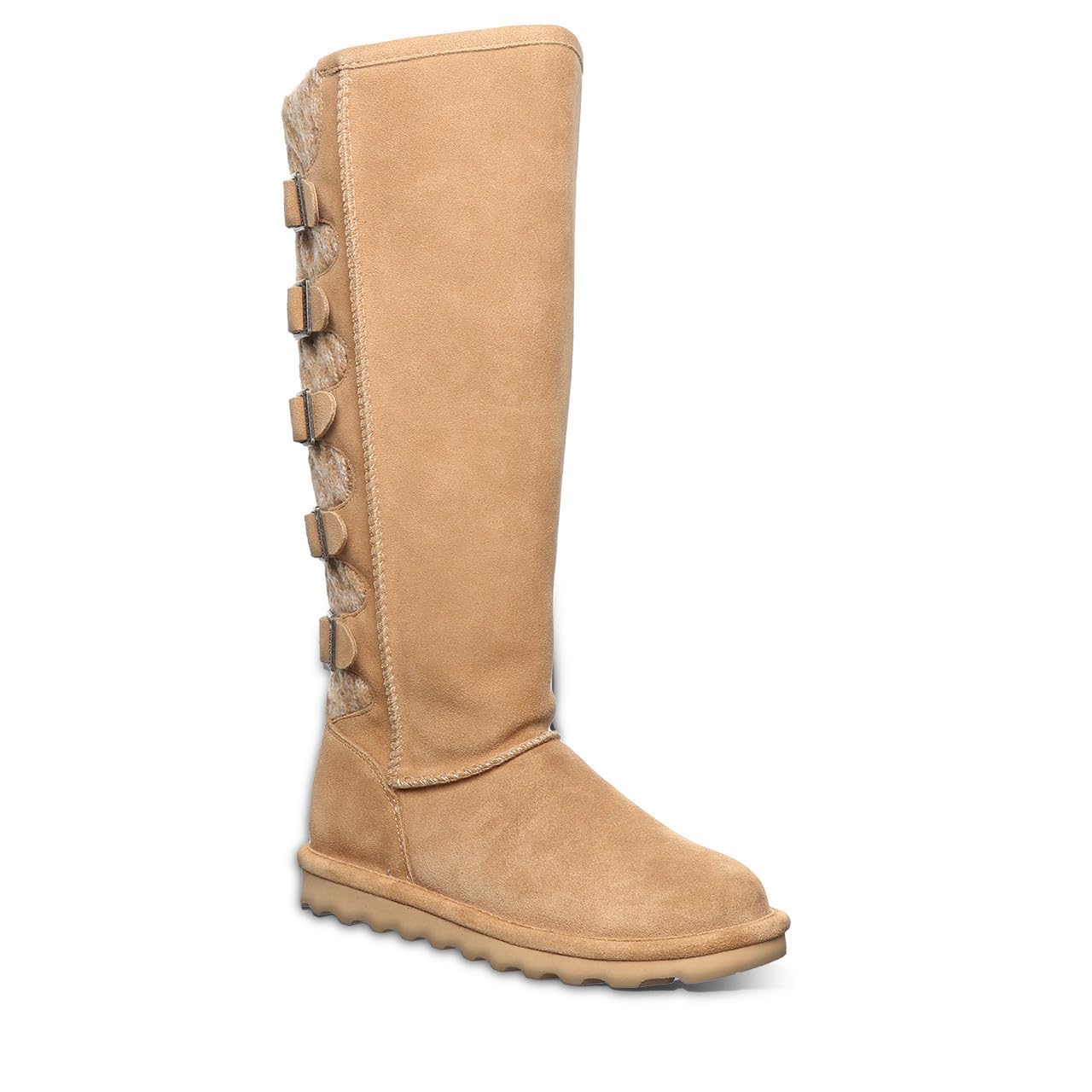 BEARPAW Women's Boshie Tall Winter Boots - Classic Suede Slip-On Ankle Boots for Women | Comfortable & Warm Snow Boots | Perfect for Casual Outfits, Winter Hiking & Cold Weather Fashion