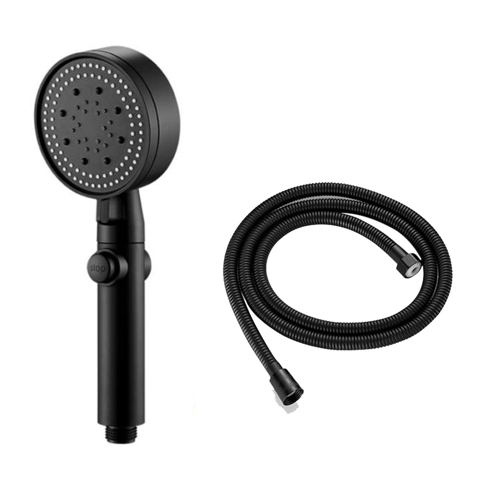 5 Mode High Pressure Shower Head with Handheld Spray - 360° Adjustable Detachable Hydro Jet Shower Head for Bathroom (1 Shower Head + 1 Hose) - Perfect for Relaxing Spa Experience & Water Saving