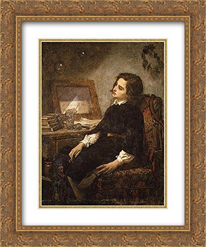 Thomas Couture Museum Art Print - 20x24 Gold Ornate Framed Soap Bubbles Painting with Double Matting | Wall Decor for Living Room, Bedroom & Office