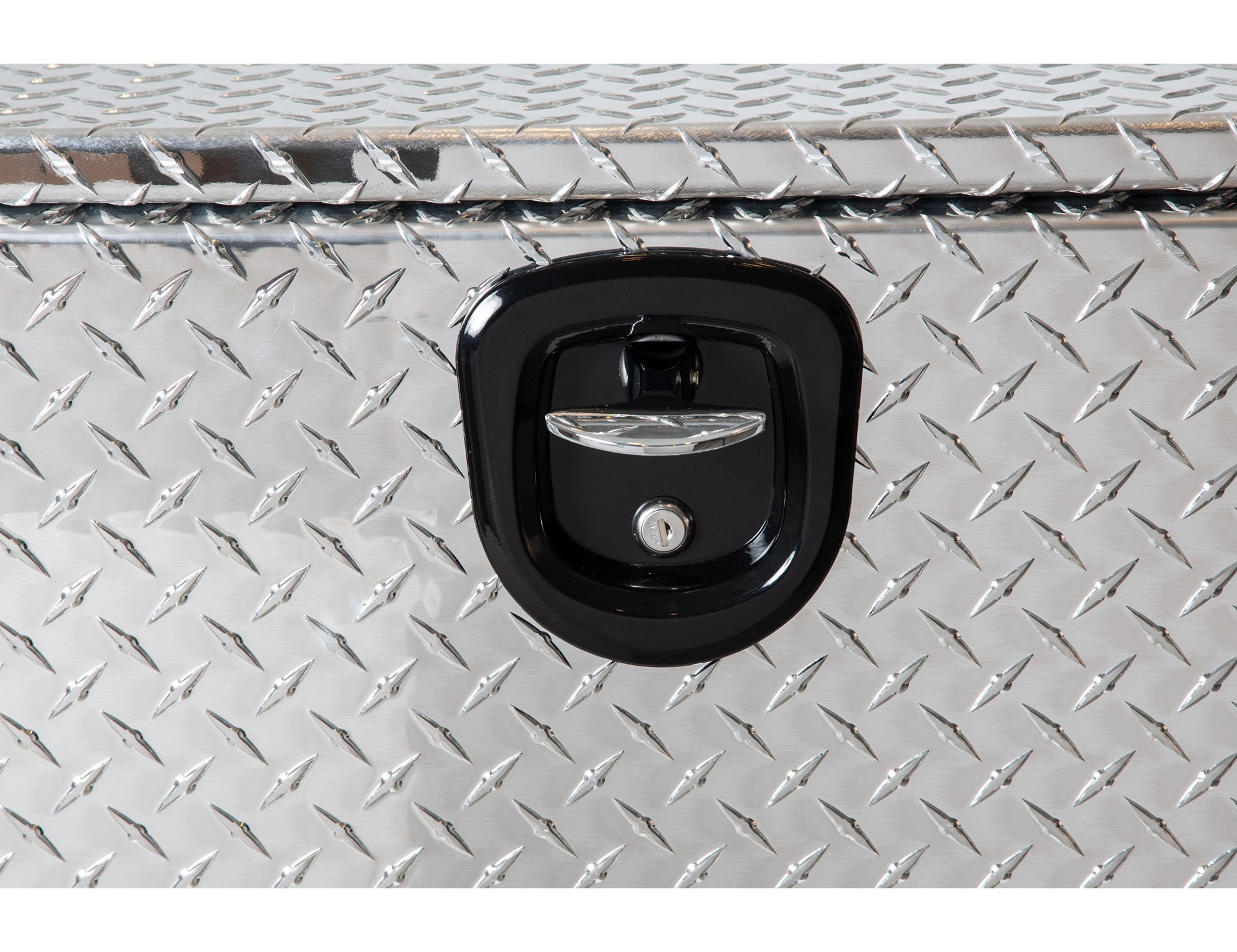 Diamond Tread Aluminum Underbody Truck Tool Box with Compression Latch - 24x24x36 Inch Heavy Duty Storage | Made in USA | Weatherproof Truck Tool Organizer for Construction, Landscaping & Roadside Emergencies