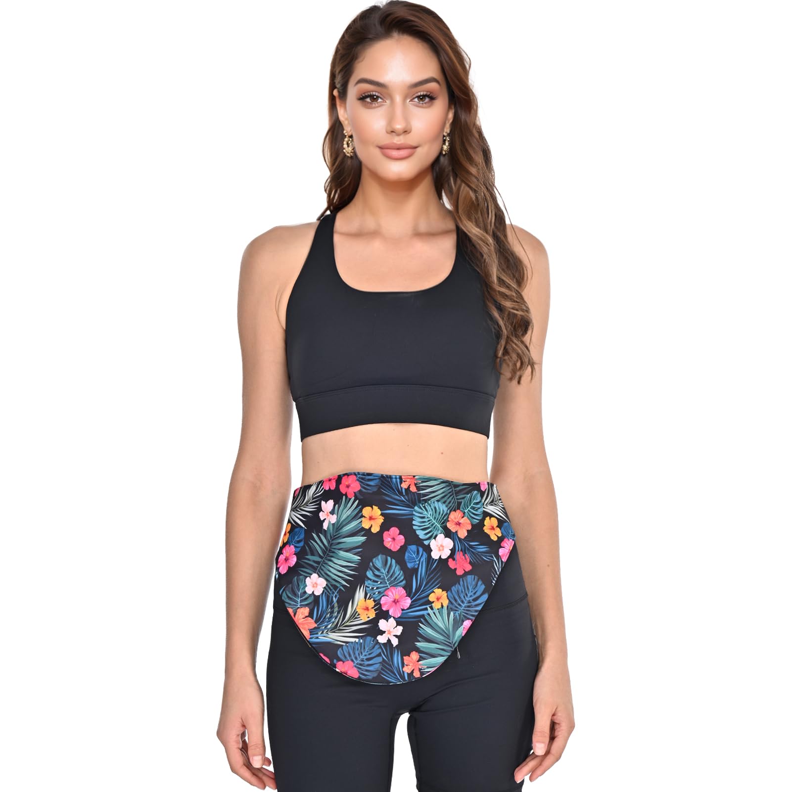Stylish Colostomy Bag Covers & Ostomy Belts for Men and Women - Secure & Comfortable Hibiscus Design (Size S) - Ideal for Daily Wear, Travel & Active Lifestyle