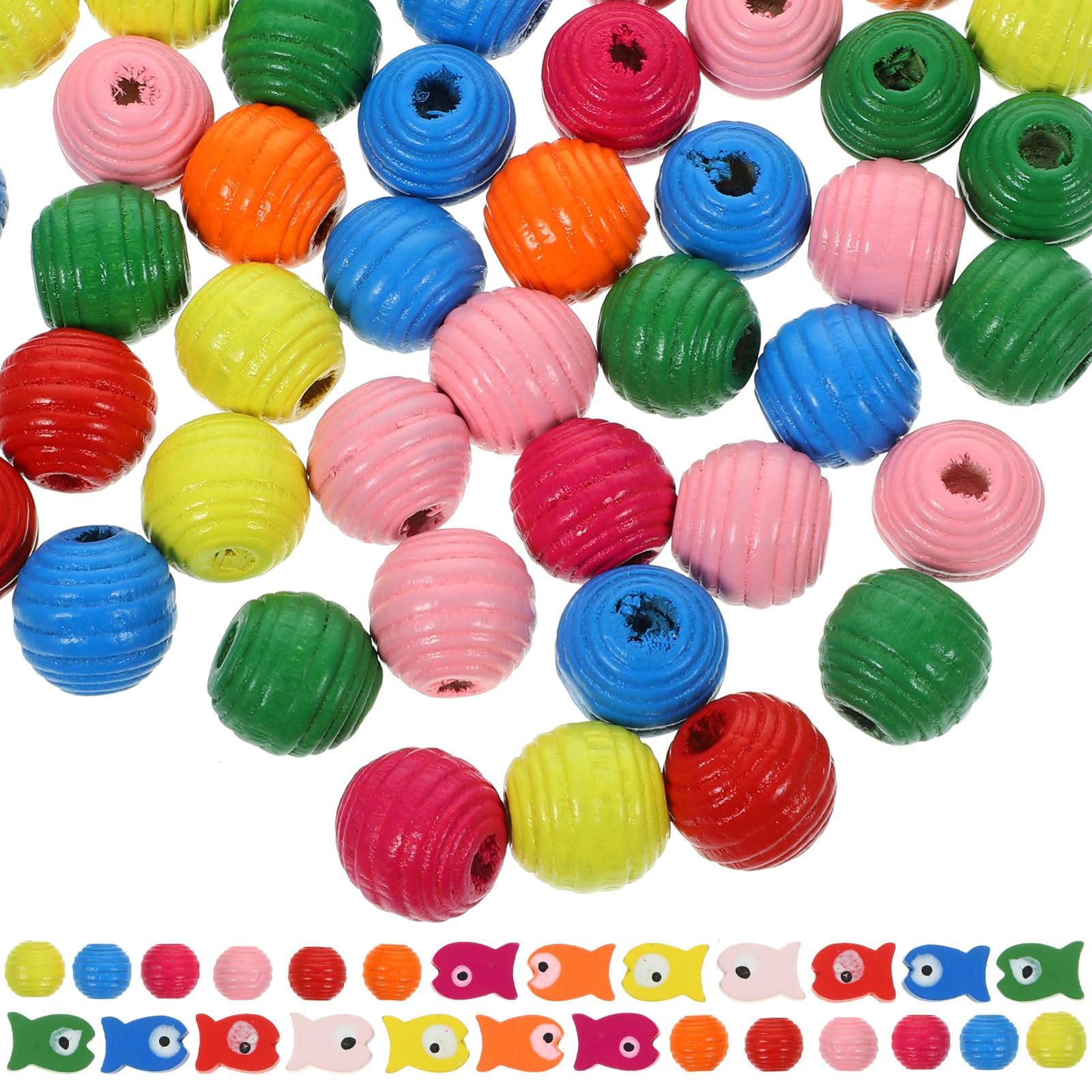 POPETPOP 100Pcs Colorful Parrot Chew Toys - DIY Wooden Building Blocks for Interactive Bird Play | Safe Bird Cage Accessories for Parrots, Cockatiels & Small Birds | Perfect for Enrichment, Training & Boredom Relief