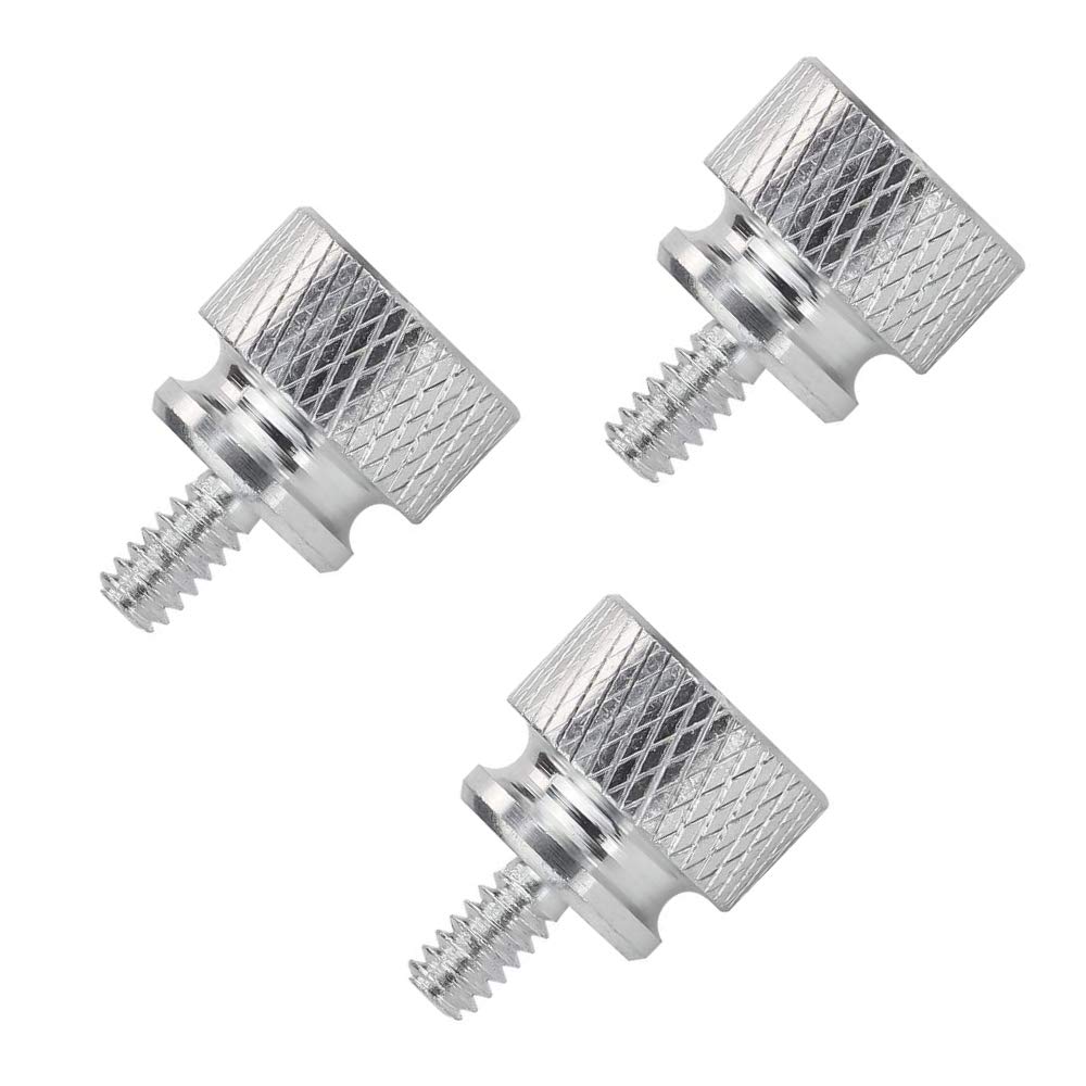 YATENG 10-Pack Silver Anodized Aluminum Thumbscrews (6-32 Thread) for PC Case, Power Supply, PCI Slots & HDD - DIY Computer Modding & Customization - Perfect for Gaming Rigs & Workstation Builds