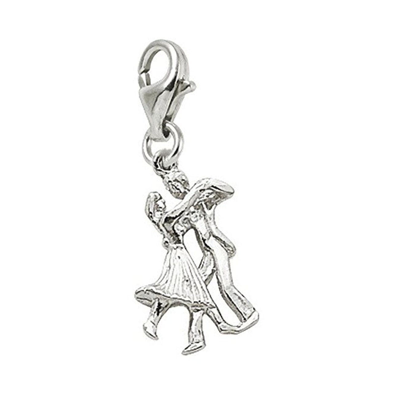 Dancers Charm with Lobster Claw Clasp - Elegant Jewelry Charms for Bracelets & Necklaces - Perfect for Dance Costumes, Gifts & Everyday Wear