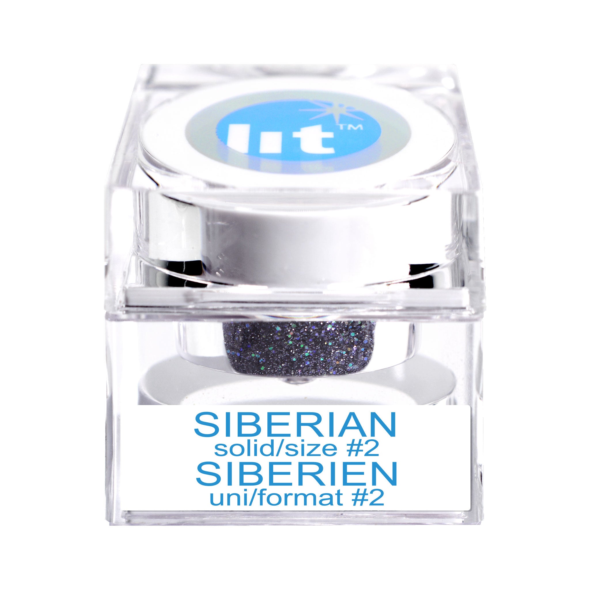 Premium Siberian Size #2 Glitter (Solid) - Bulk Craft Glitter for DIY, Nail Art, Scrapbooking & Home Decor