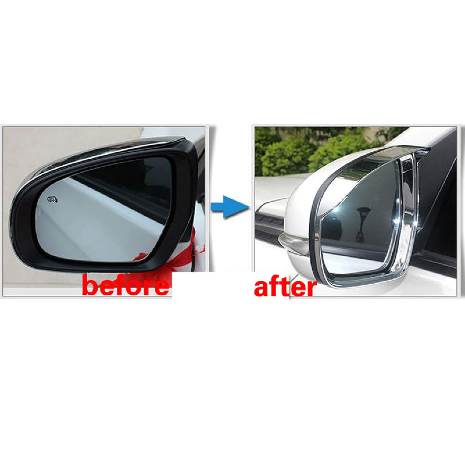 2016-2017 Suzuki Vitara Chrome Rearview Mirror Cover - Exterior Car Accessories Trim Frame for Style & Protection | Perfect for Daily Driving, Road Trips & Car Shows
